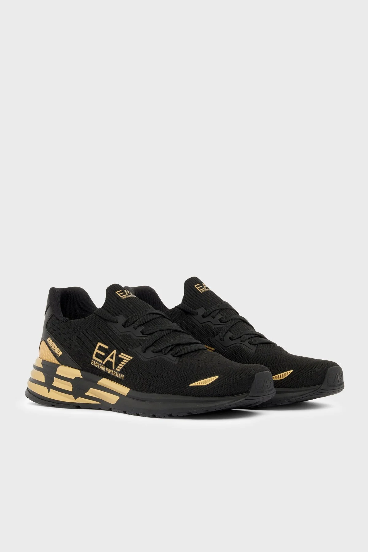 EA7 Logolu Sneaker Unisex Ayakkabı 07X000652 AF18639 MZ177 SİYAH - 2