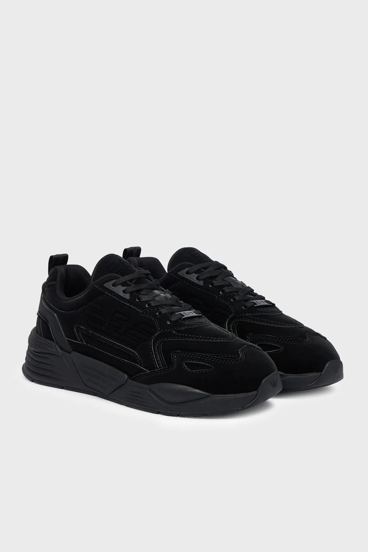 EA7 Logolu Sneaker Unisex Ayakkabı 7X000306 AF28160 MC513 Siyah - 2