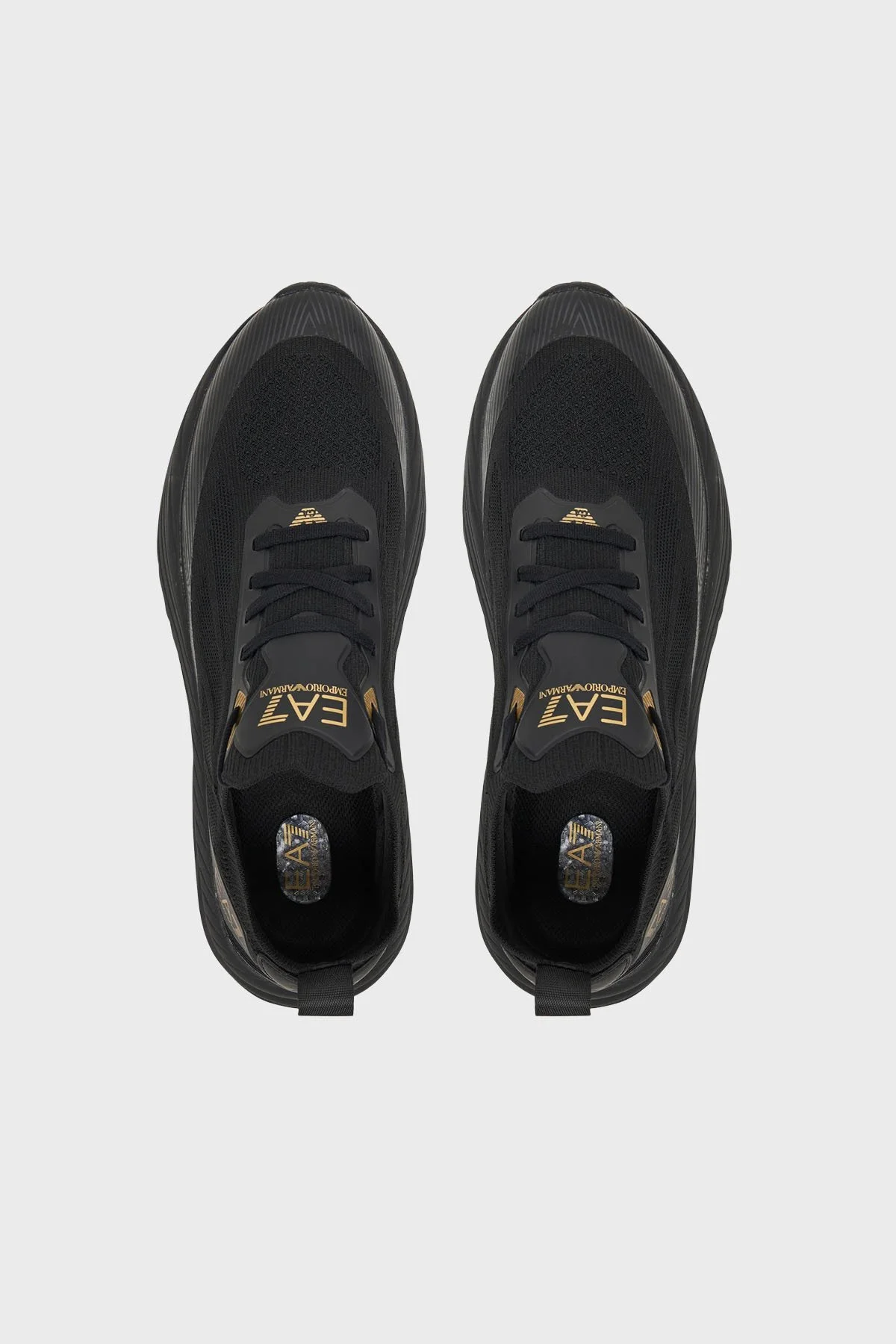 EA7 Logolu Sneaker Unisex Ayakkabı 7X000343 AF18639 MC021 SİYAH - 3