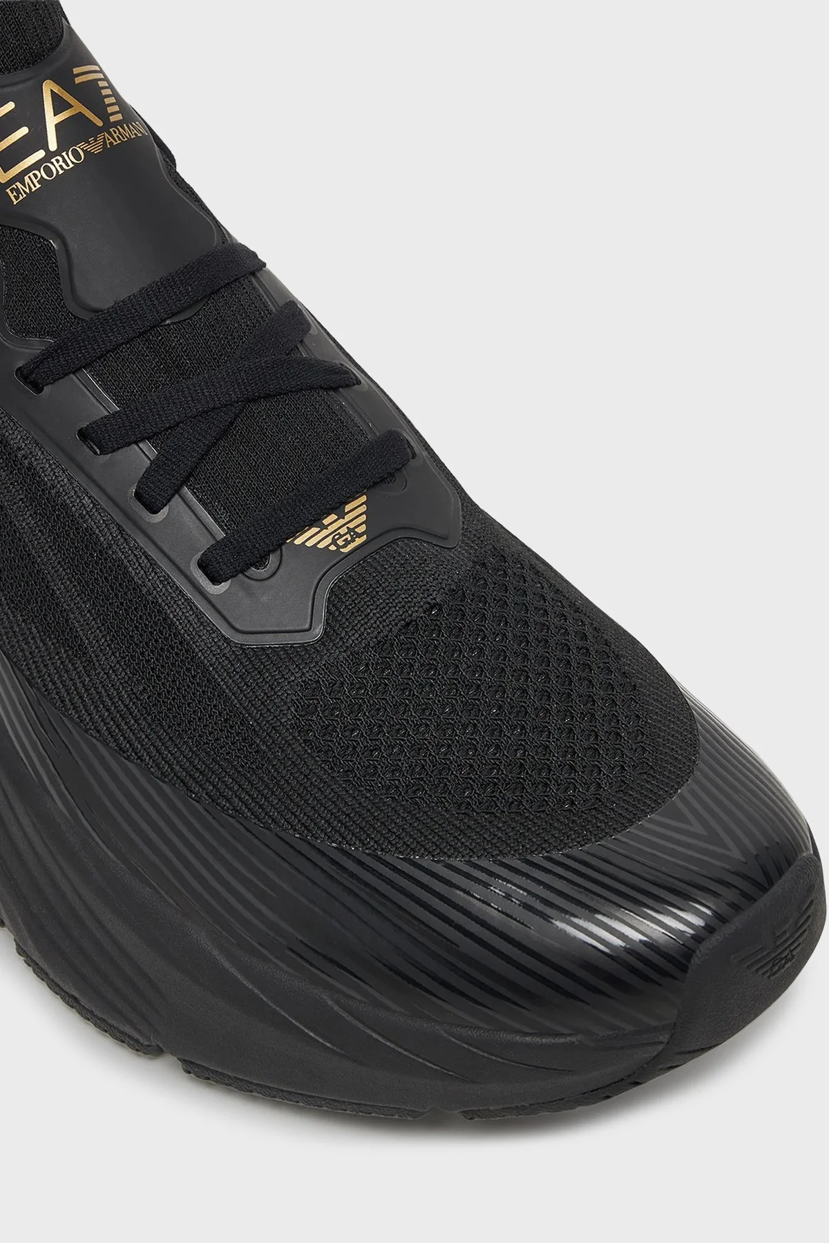 EA7 Logolu Sneaker Unisex Ayakkabı 7X000343 AF18639 MC021 SİYAH - 5