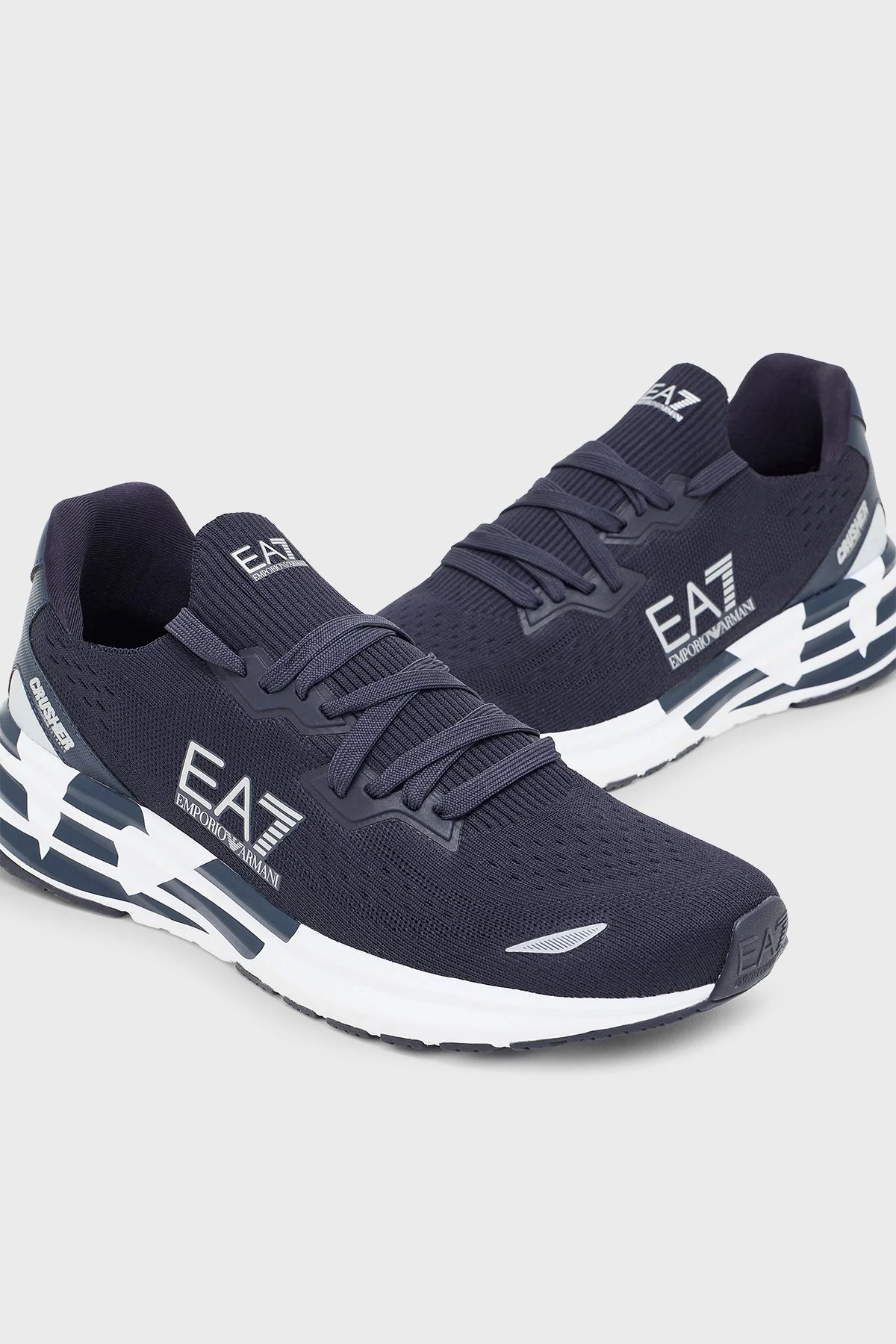 EA7 Logolu Sneaker Unisex Ayakkabı 7X000652 AF18639 MB302 LACİVERT - 4