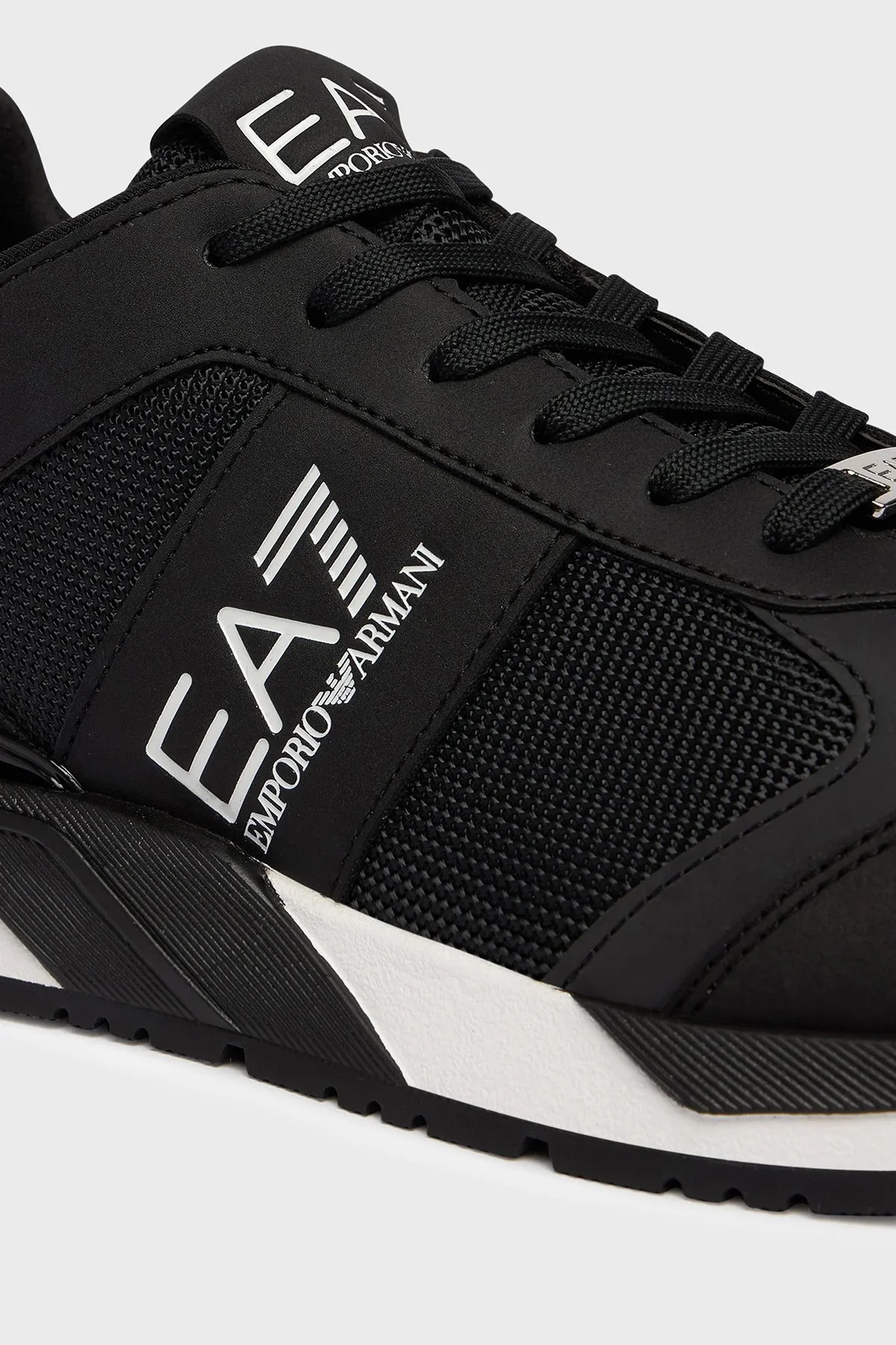 EA7 Logolu Sneaker Unisex Ayakkabı 7X000656 AF13550 MZ210 SİYAH - 4