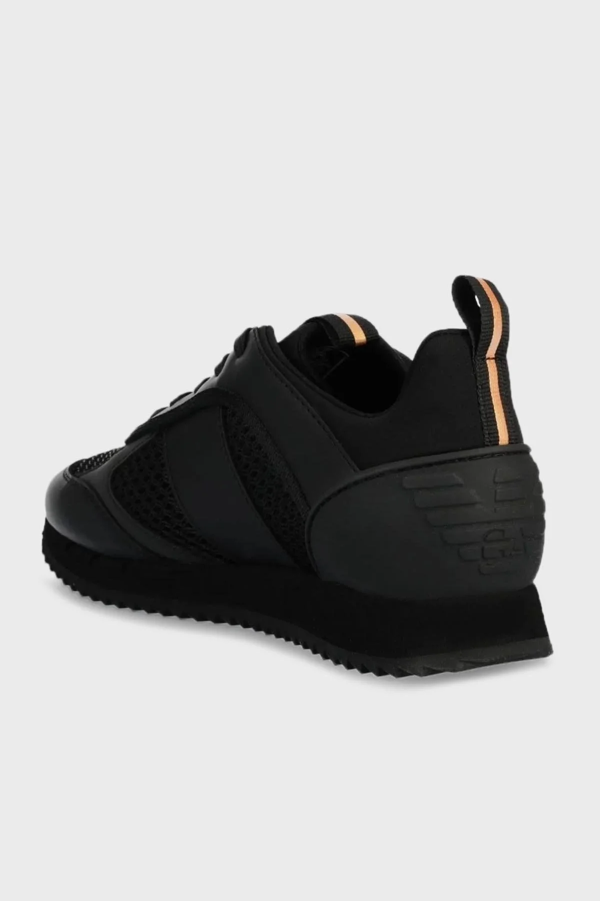 EA7 Logolu Sneaker Unisex Ayakkabı X8X027 XK050 S297 SİYAH - 3