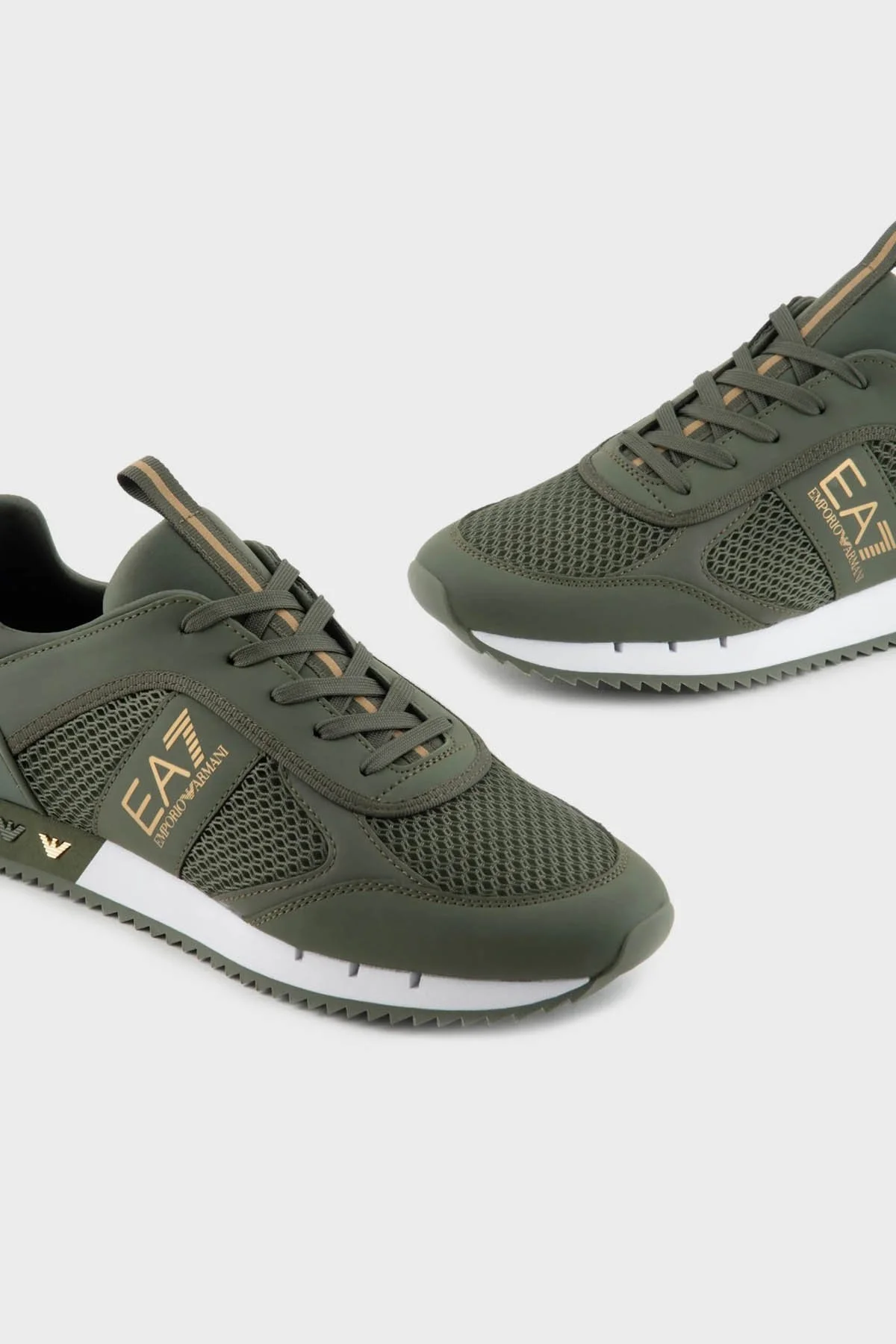 EA7 Logolu Sneaker Unisex Ayakkabı X8X027 XK050 T529 HAKİ - 5