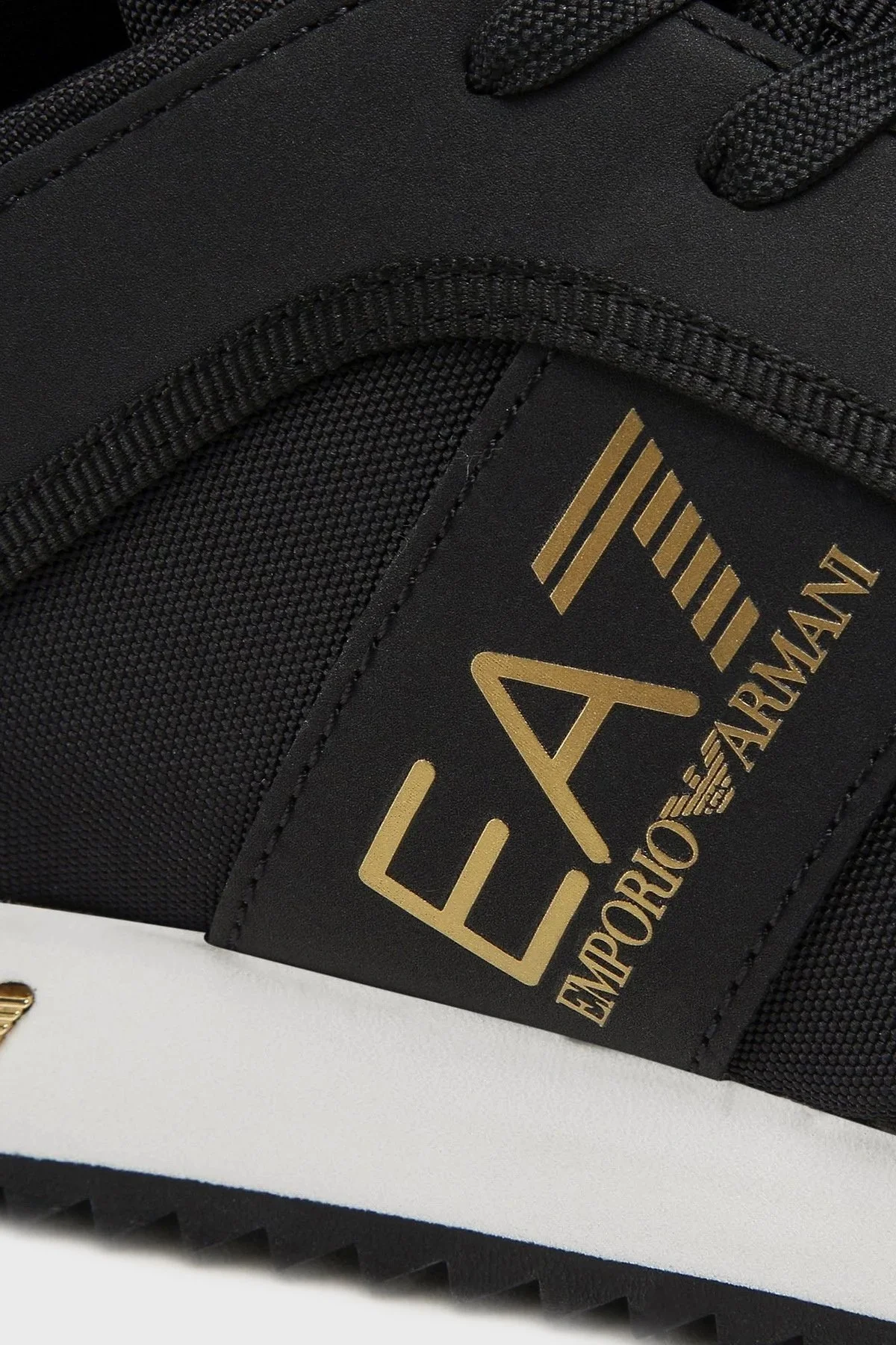 EA7 Logolu Sneaker Unisex Ayakkabı X8X027 XK219 R659 SİYAH-GOLD - 7