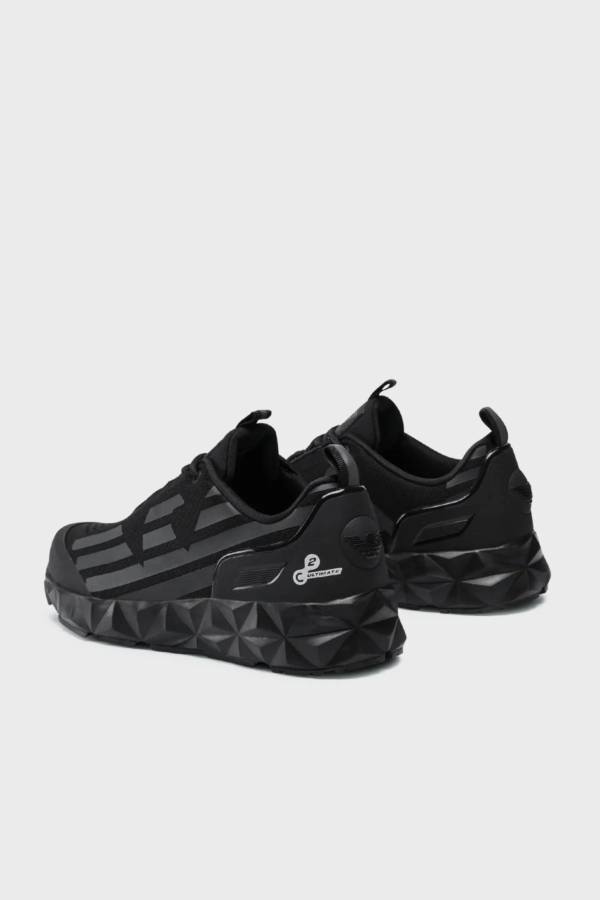 EA7 Logolu Sneaker Unisex Ayakkabı X8X033 XCC52 Q615 SİYAH-FÜME - 5