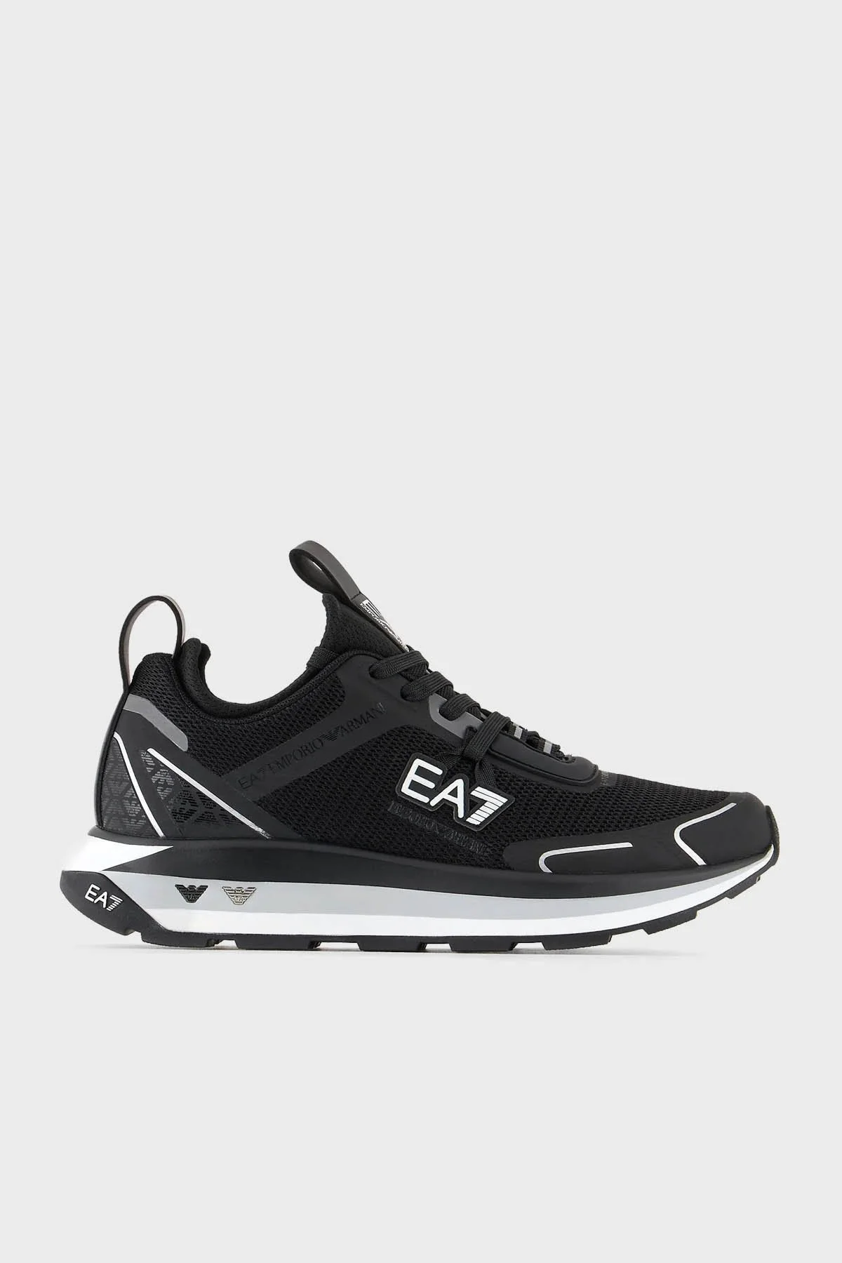EA7 Logolu Sneaker Unisex Ayakkabı X8X089 XK234 Q289 SİYAH-BEYAZ - 1