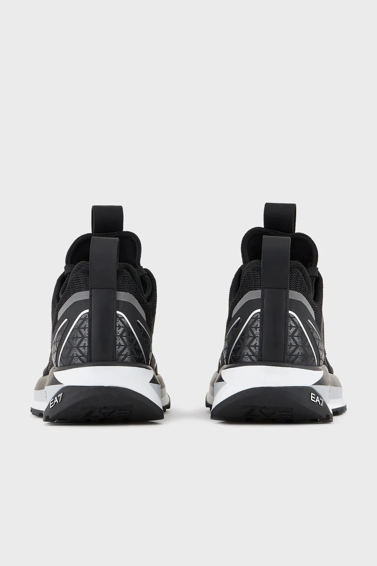 EA7 Logolu Sneaker Unisex Ayakkabı X8X089 XK234 Q289 SİYAH-BEYAZ - 4