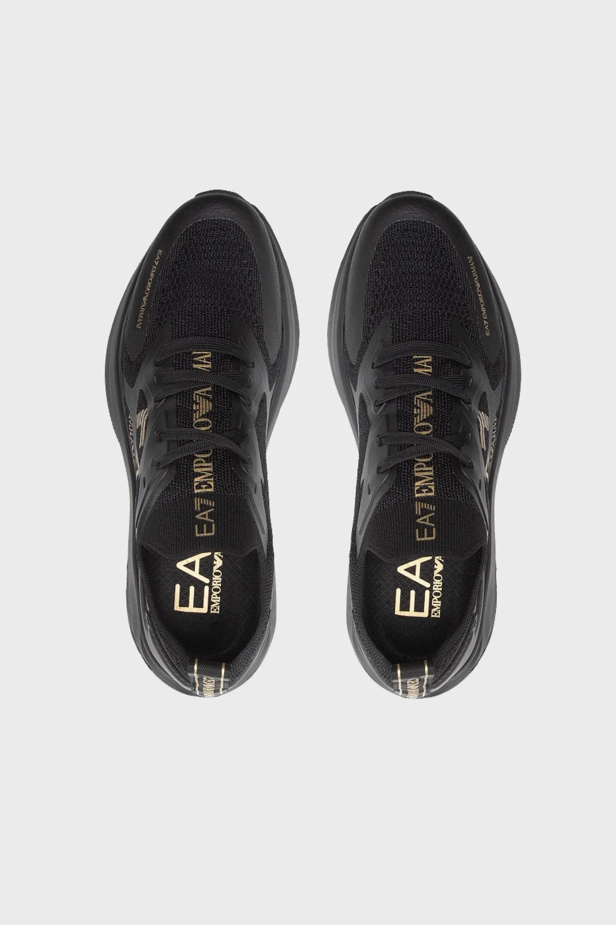 EA7 Logolu Sneaker Unisex Ayakkabı X8X113 XK269 M701 SİYAH - 5