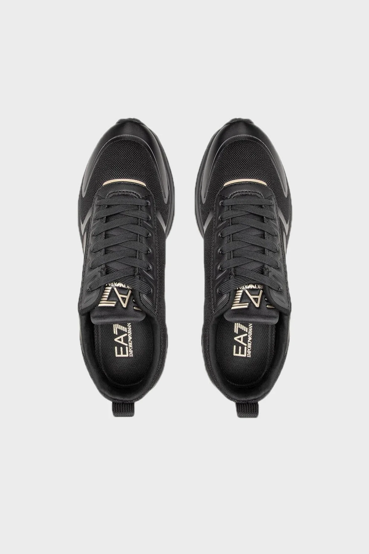 EA7 Logolu Sneaker Unisex Ayakkabı X8X125 XK303 M701 SİYAH - 5