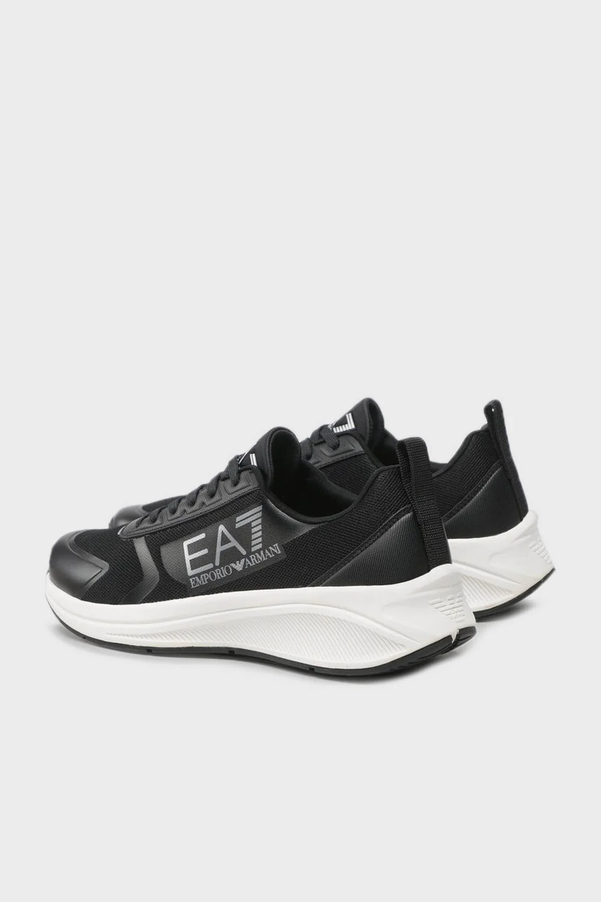 EA7 Logolu Sneaker Unisex Ayakkabı X8X125 XK303 N763 SİYAH - 2