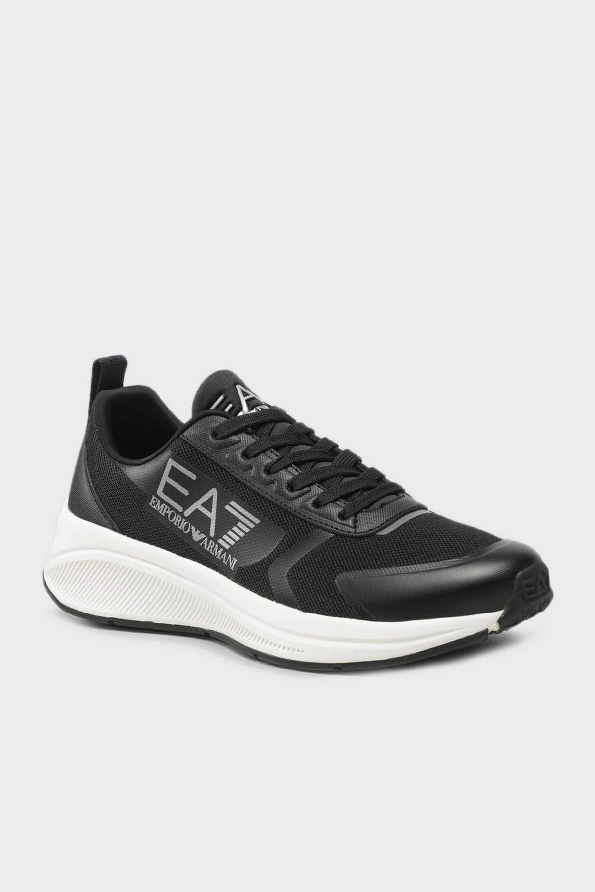 EA7 Logolu Sneaker Unisex Ayakkabı X8X125 XK303 N763 SİYAH - 5