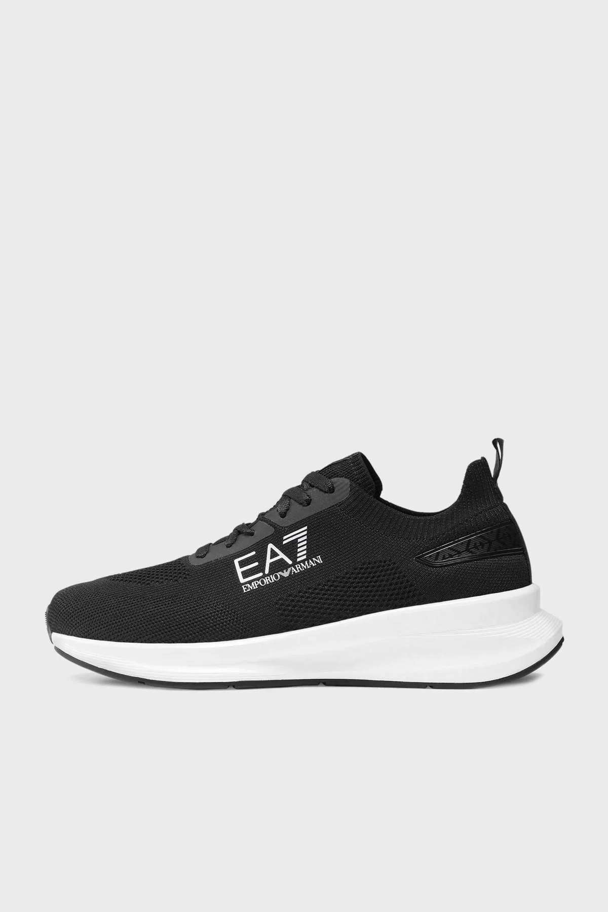 EA7 Logolu Sneaker Unisex Ayakkabı X8X149 XK349 N763 SİYAH-GÜMÜŞ - 2