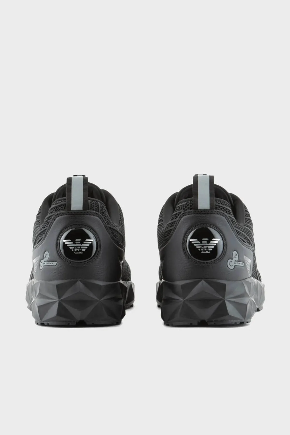 EA7 Logolu Sneaker Unisex Ayakkabı X8X154 XK357 M826 SİYAH-GÜMÜŞ - 10