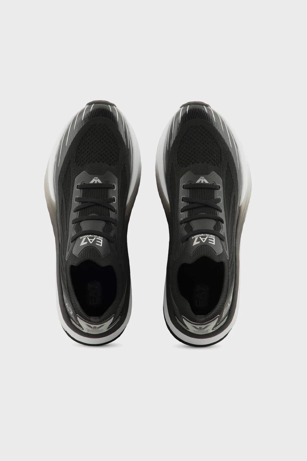 EA7 Logolu Sneaker Unisex Ayakkabı X8X176 XK377 N763 SİYAH-BEYAZ - 9