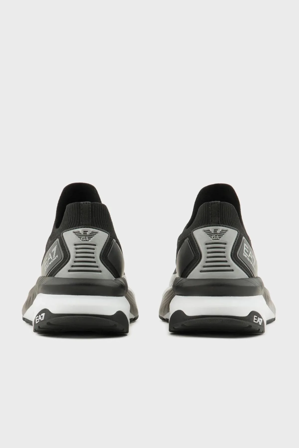 EA7 Logolu Sneaker Unisex Ayakkabı X8X176 XK377 N763 SİYAH-BEYAZ - 10
