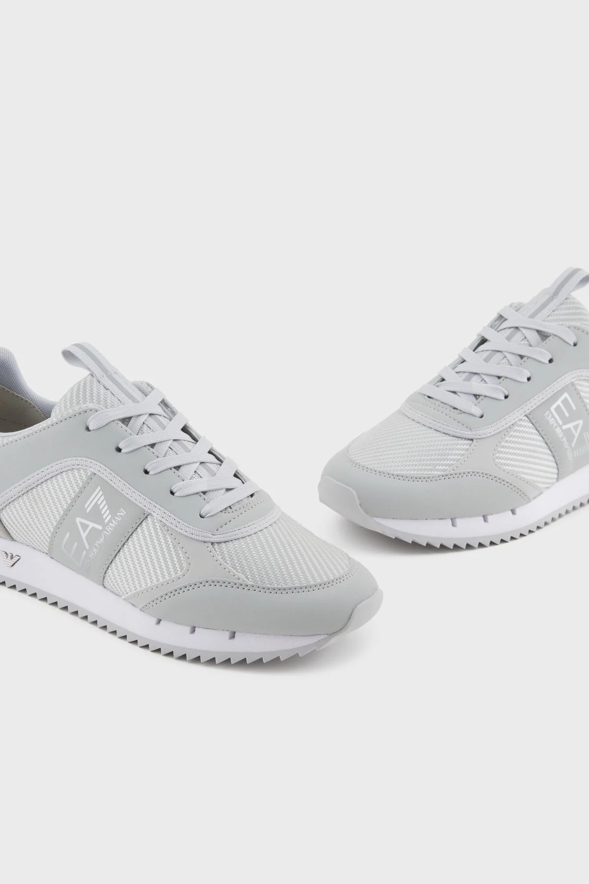 EA7 Logolu Sneaker Unisex Ayakkabı X8X185 XR175 U462 GRİ-GÜMÜŞ - 9