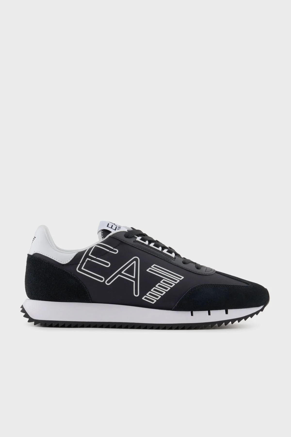 EA7 Logolu Süet Detaylı Sneaker Unisex Ayakkabı X8X101 XK257 U448 SİYAH - 7