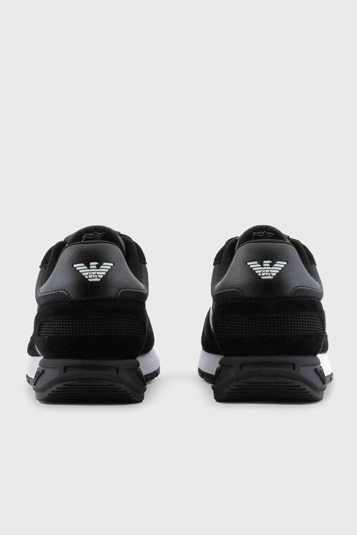 EA7 Logolu Süet Detaylı Sneaker Unisex Ayakkabı X8X151 XK354 A120 SİYAH-BEYAZ - 11