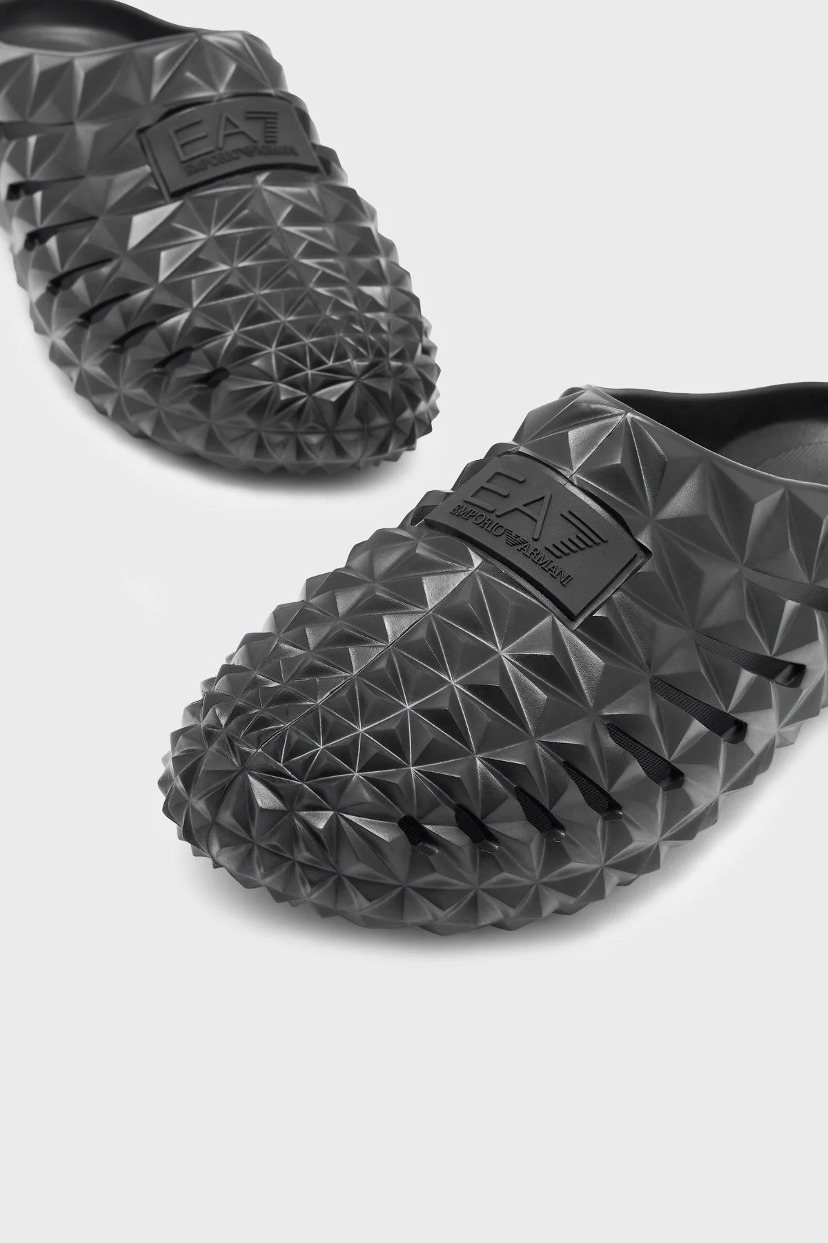 EA7 Logolu Unisex Terlik 7X000665 AF23652 UC001 SİYAH - 4