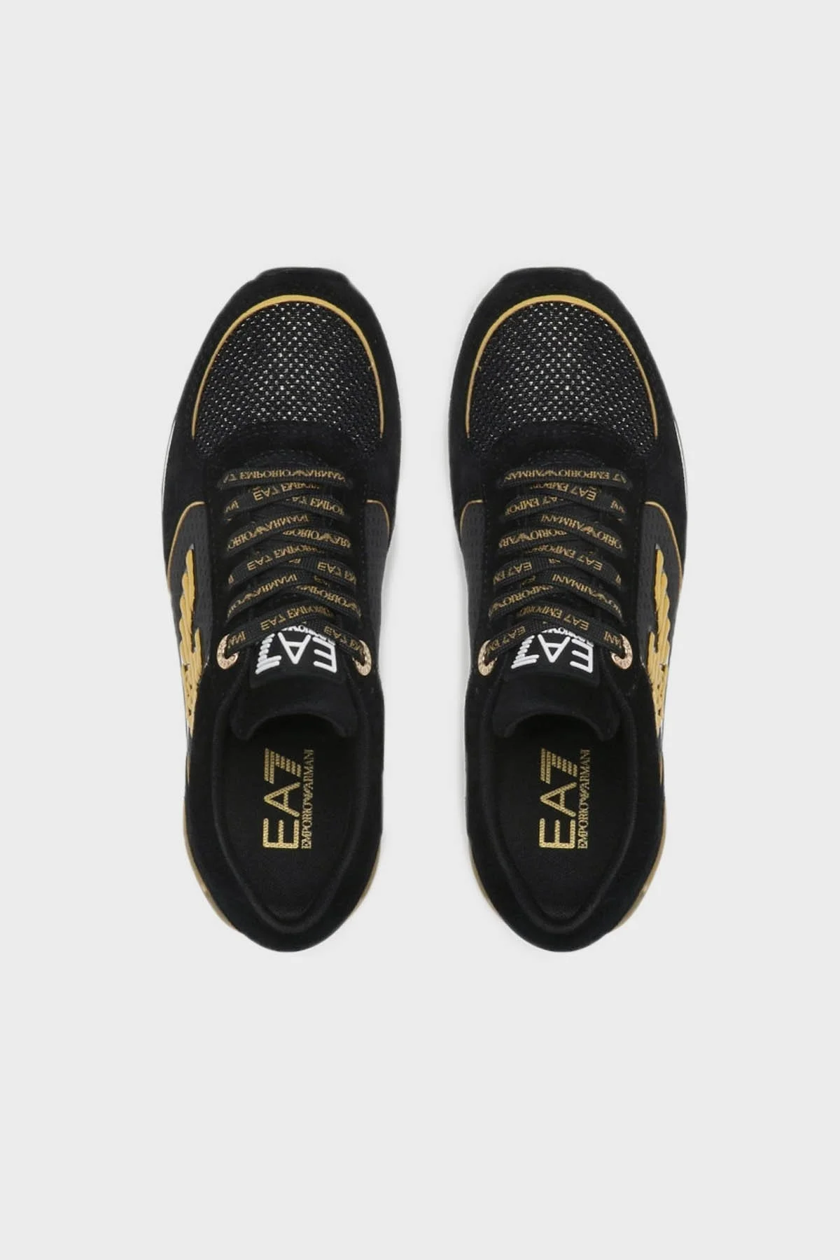 EA7 Marka Logolu Sneaker Unisex Ayakkabı X7X005 XK210 Q194 SİYAH - 5