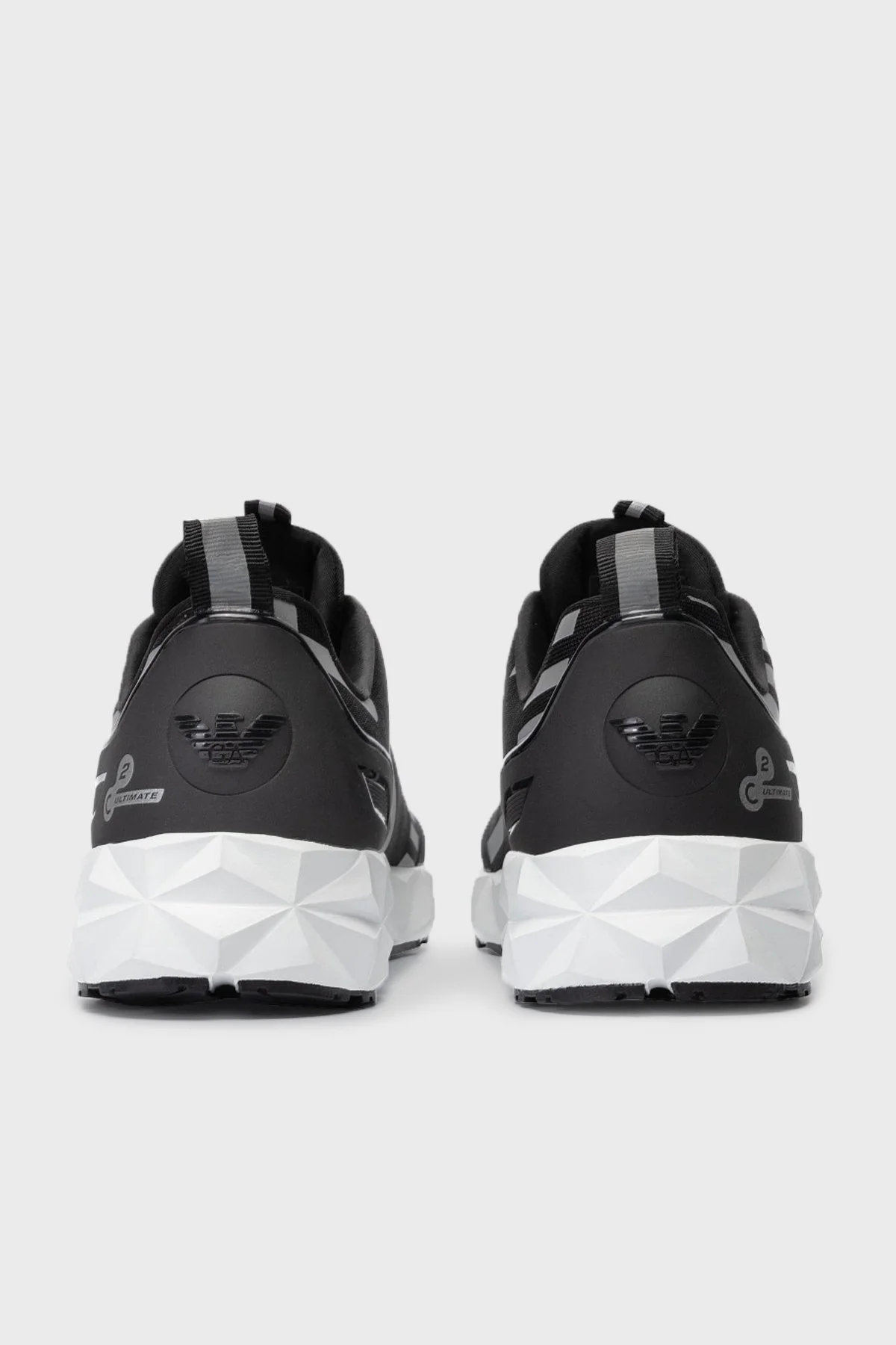 EA7 Logolu Sneaker Unisex Ayakkabı X8X033 XCC52 N629 SİYAH-GÜMÜŞ - 6