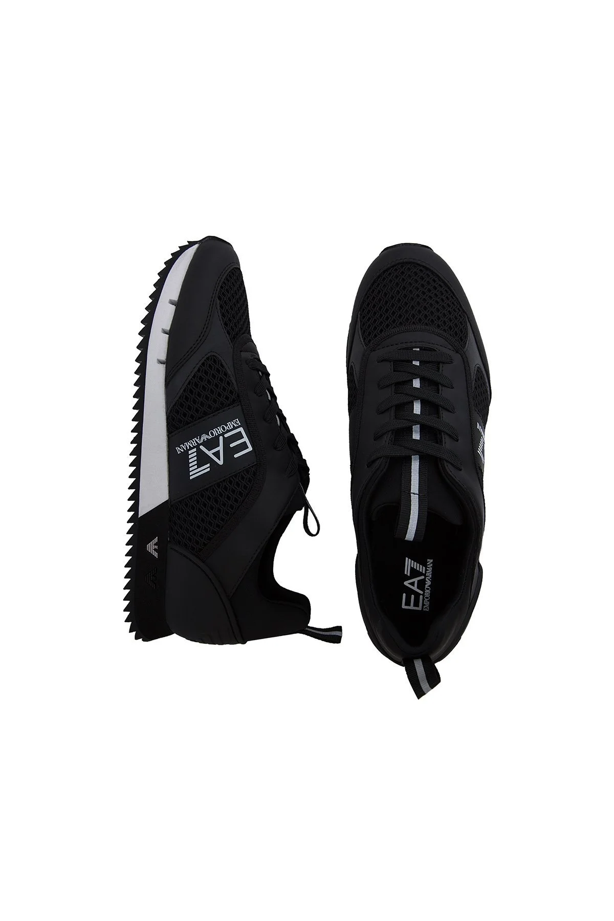 EA7 Marka Logolu Spor Unisex Ayakkabı X8X027 XK050 A120 SİYAH - 10