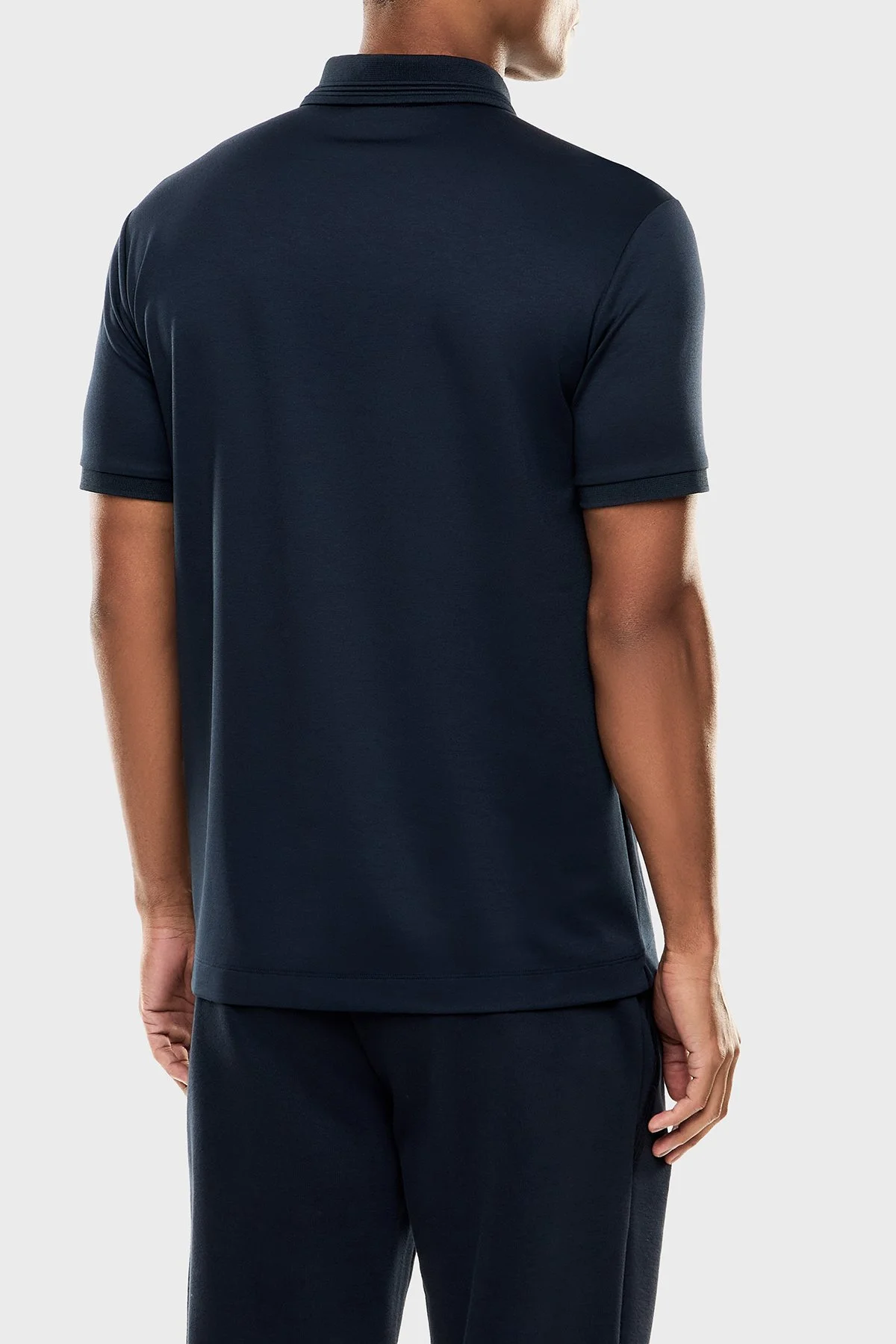 EA7 Modal Regular Fit Logolu Düğmeli Erkek Polo 7M001359 AF13862 UB102 LACİVERT - 3