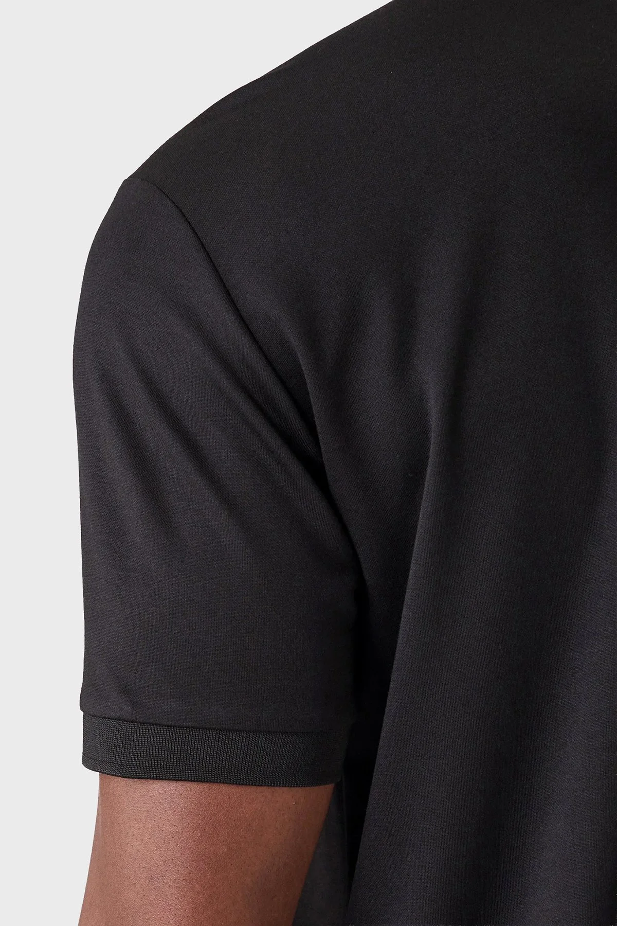 EA7 Modal Regular Fit Logolu Düğmeli Erkek Polo 7M001359 AF13862 UC001 SİYAH - 5