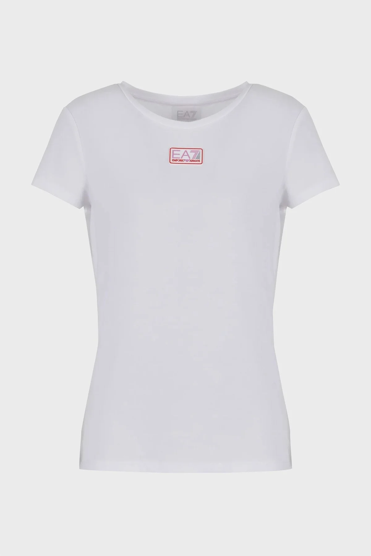 EA7 Natural Ventus7 Regular Fit Bisiklet Yaka Bayan T Shirt 3DTT17 TJKUZ 1100 BEYAZ - 1