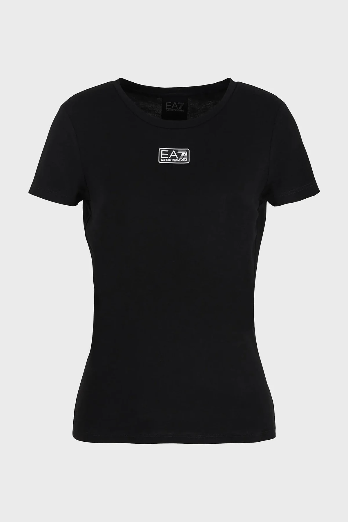 EA7 Natural Ventus7 Regular Fit Bisiklet Yaka Bayan T Shirt 3DTT17 TJKUZ 1200 SİYAH - 4