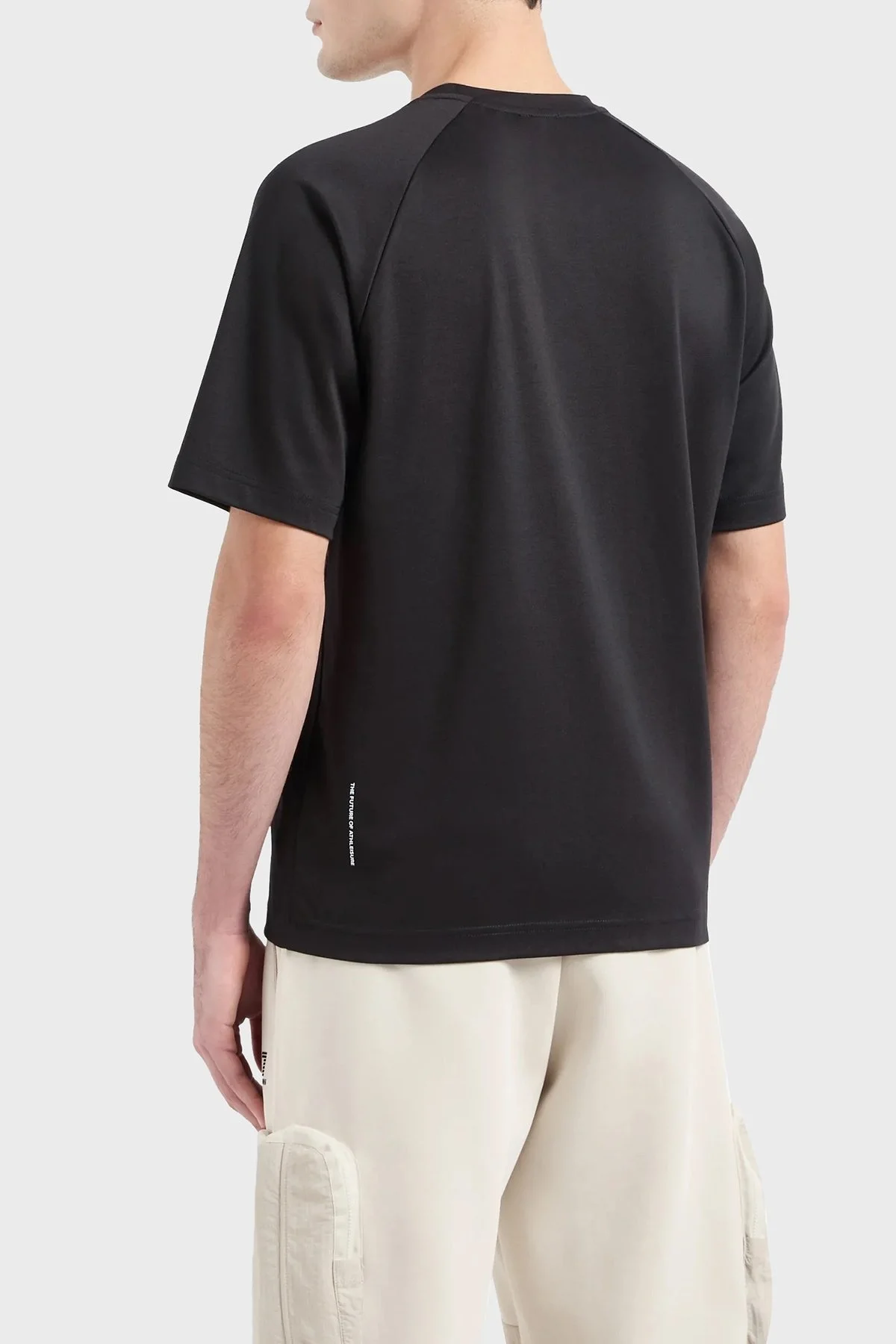 EA7 Oversize Fit Bisiklet Yaka Erkek T Shirt 3DPT11 PJUYZ 1200 SİYAH - 3