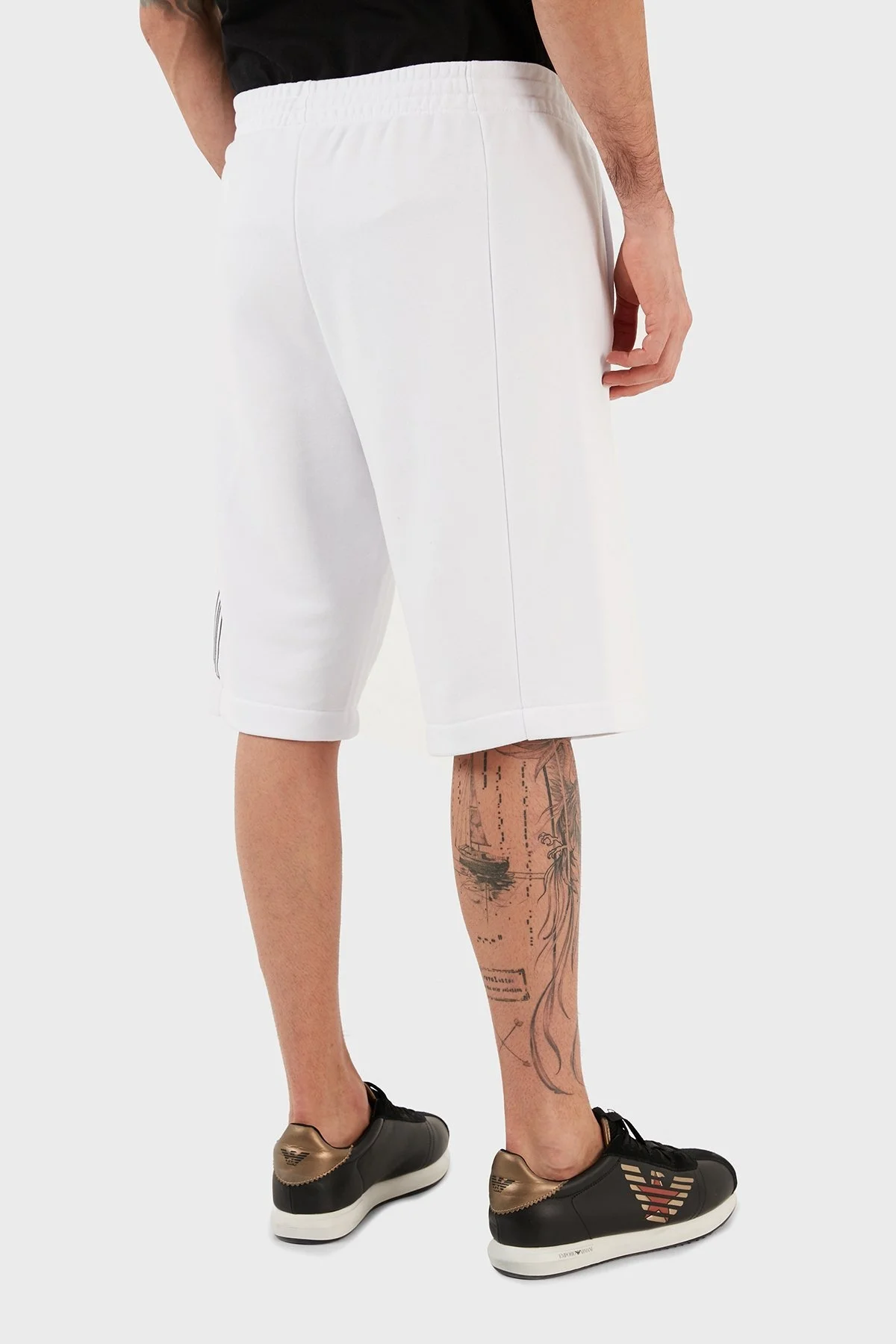 EA7 Pamuklu Logolu Regular Fit Cepli Erkek Bermuda 3RPS57 PJLSZ 1100 BEYAZ - 5