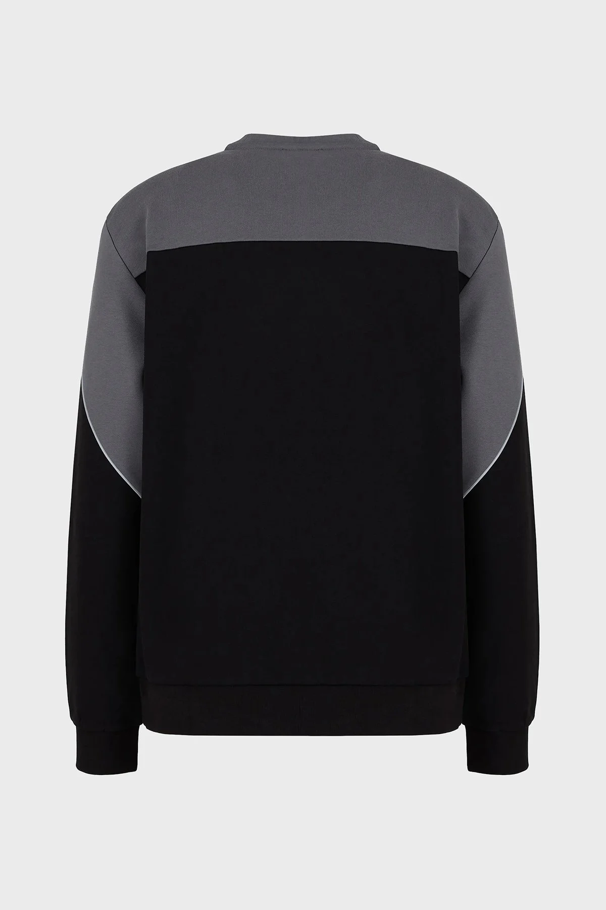 EA7 Pamuklu Oversize Fit Bisiklet Yaka Erkek Sweat 6RPM29 PJ07Z 1200 SİYAH - 4