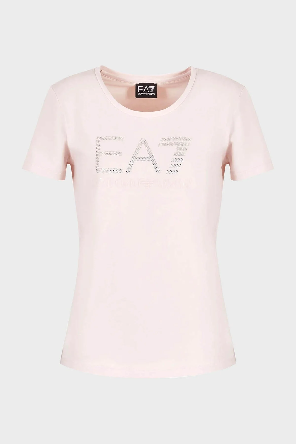 EA7 Pamuklu Regular Fit Bisiklet Yaka Bayan T Shirt 3DTT21 TJFKZ 1422 EKRU - 5