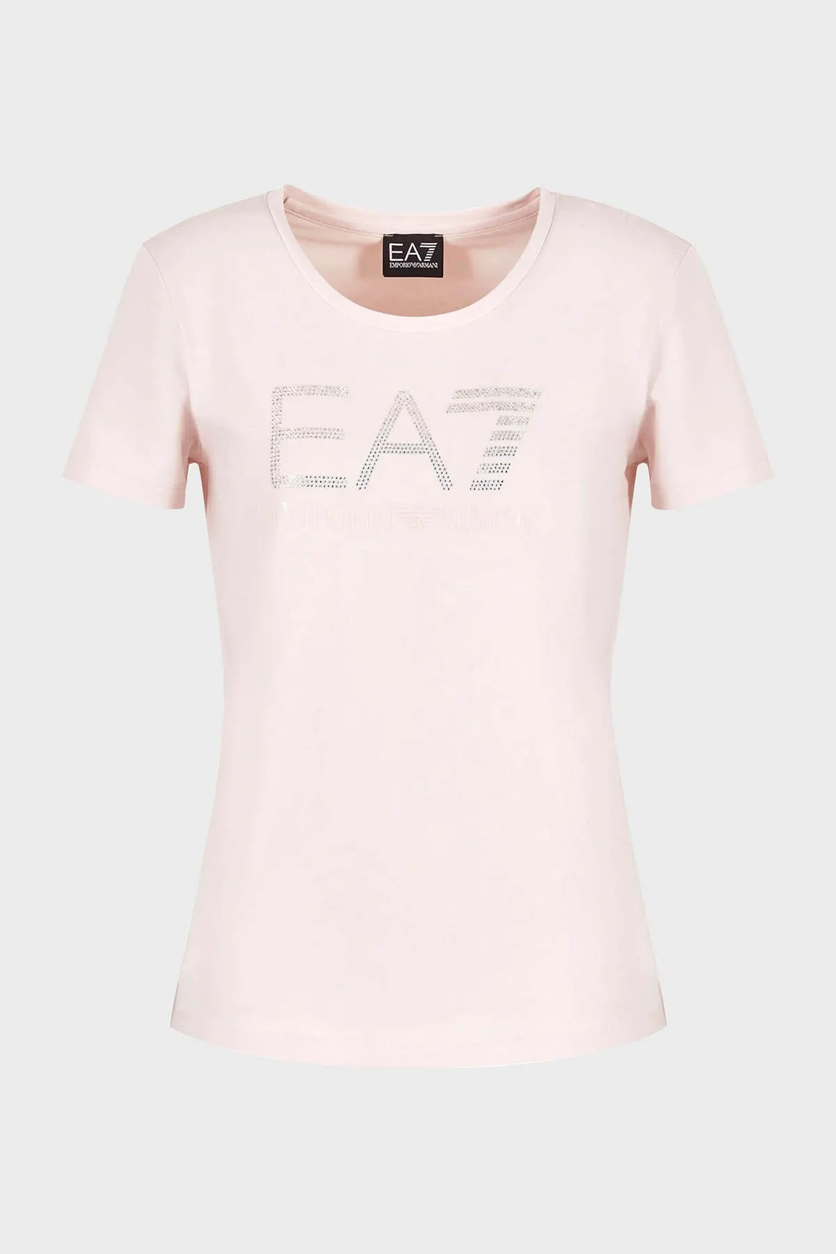 EA7 Pamuklu Regular Fit Bisiklet Yaka Kadın T Shirt 3DTT21 TJFKZ 1422 EKRU - 5