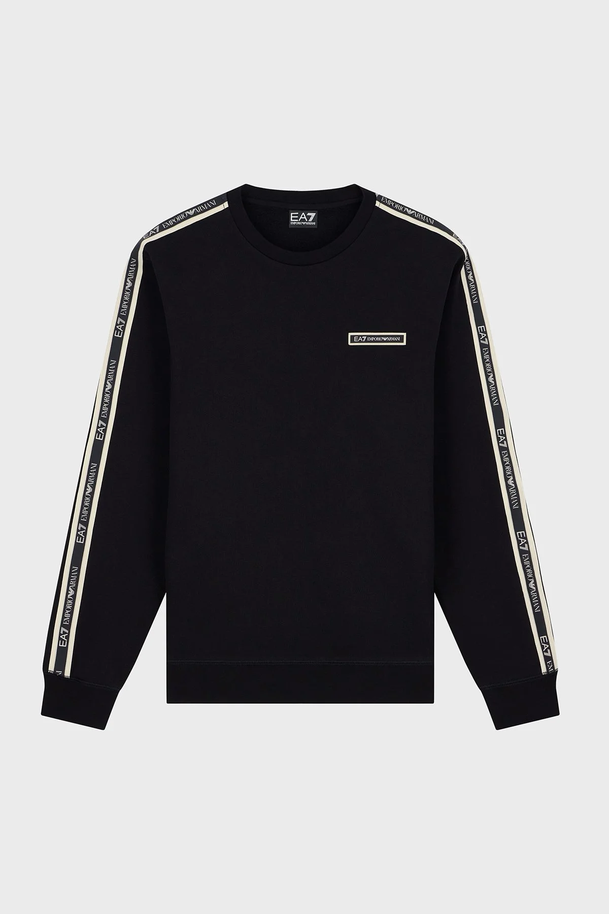 EA7 Pamuklu Regular Fit Bisiklet Yaka Erkek Sweat 7M002195 AF10377 UC001 Siyah - 6