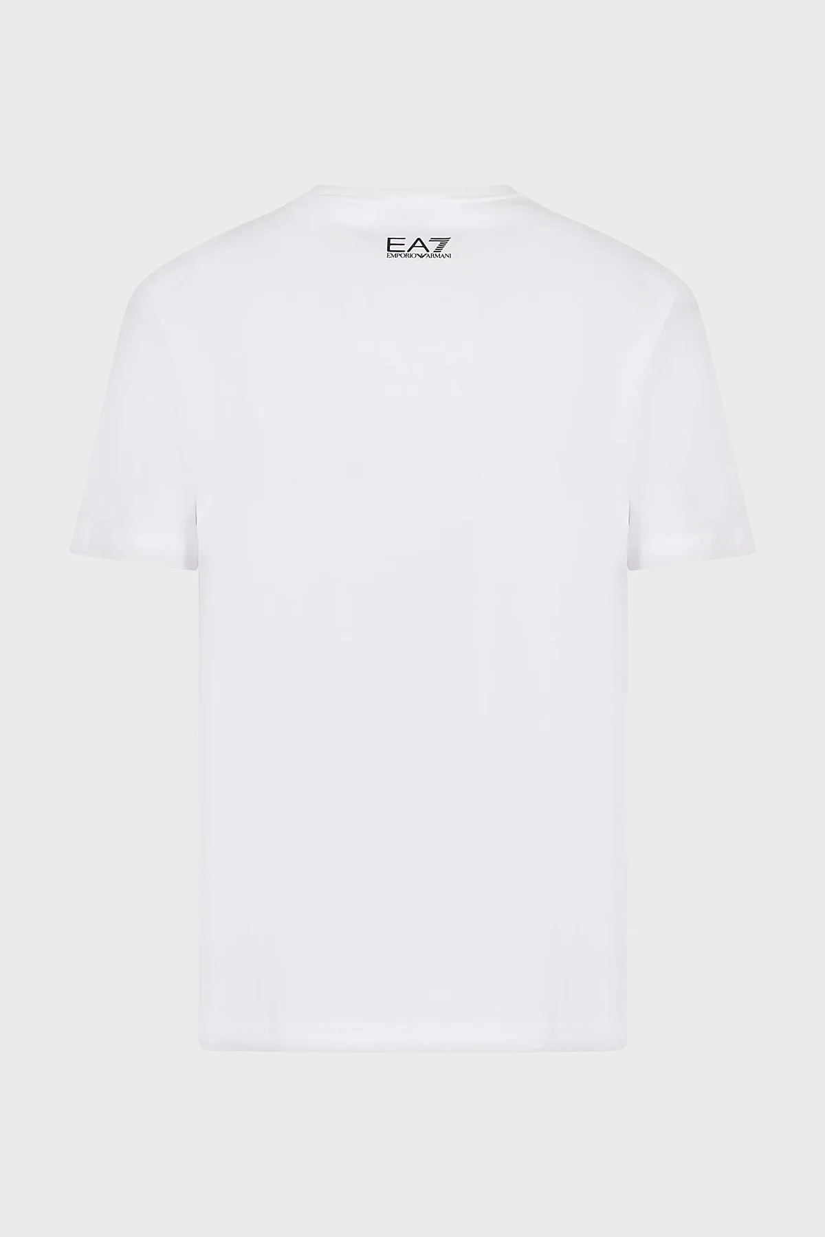 EA7 Pamuklu Regular Fit Bisiklet Yaka Erkek T Shirt 3RPT07 PJLBZ 1100 BEYAZ - 5