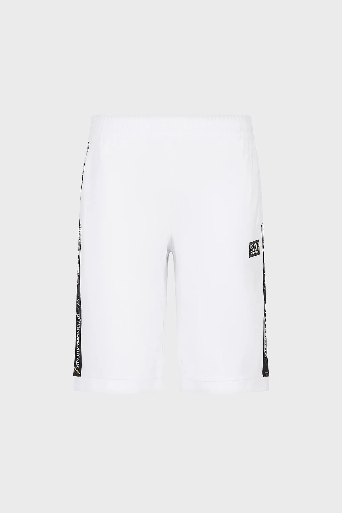 EA7 Pamuklu Regular Fit Cepli Erkek Bermuda 3RPS56 PJ05Z 1100 BEYAZ - 4