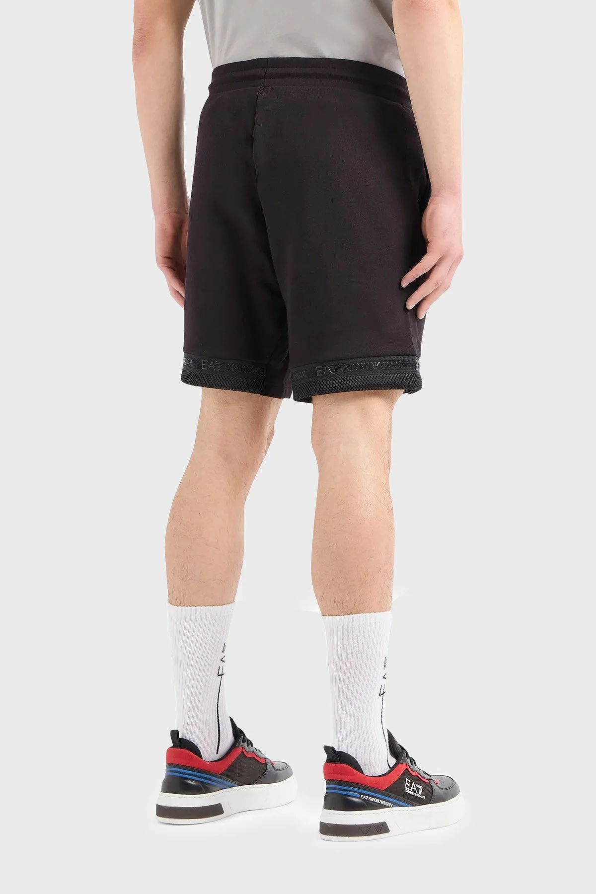 EA7 Pamuklu Regular Fit Cepli Erkek Short 3DPS73 PJEQZ 0200 SİYAH - 2