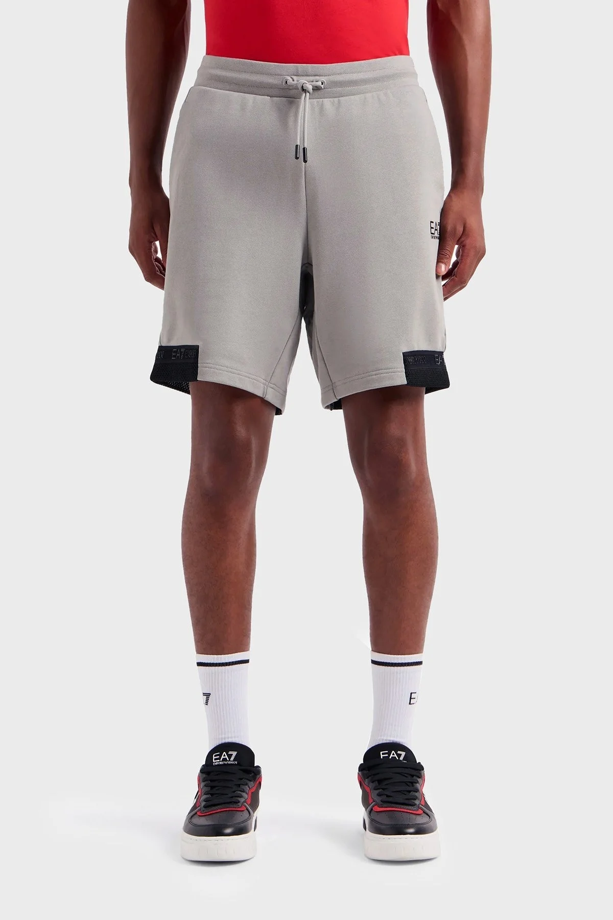 EA7 Pamuklu Regular Fit Cepli Erkek Short 3DPS73 PJEQZ 0923 GRİ - 1