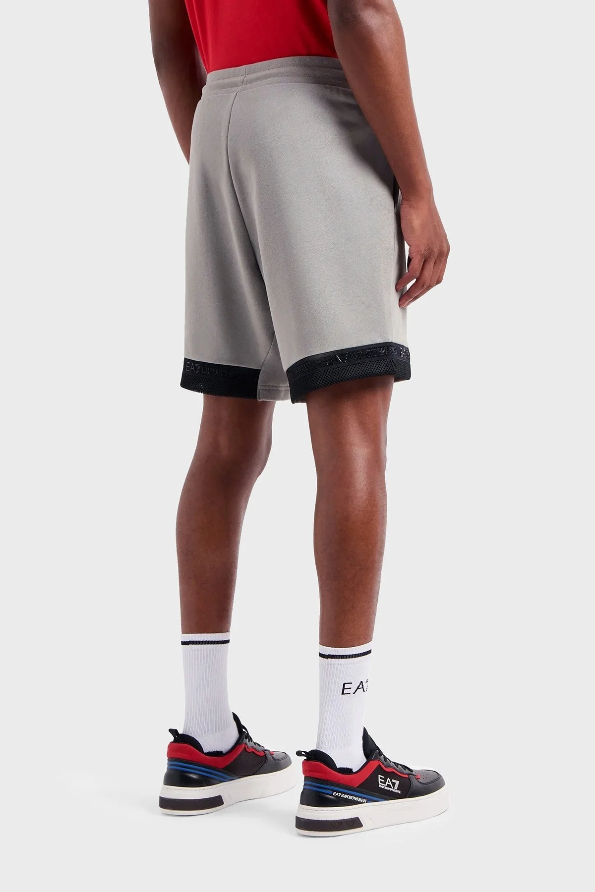 EA7 Pamuklu Regular Fit Cepli Erkek Short 3DPS73 PJEQZ 0923 GRİ - 2