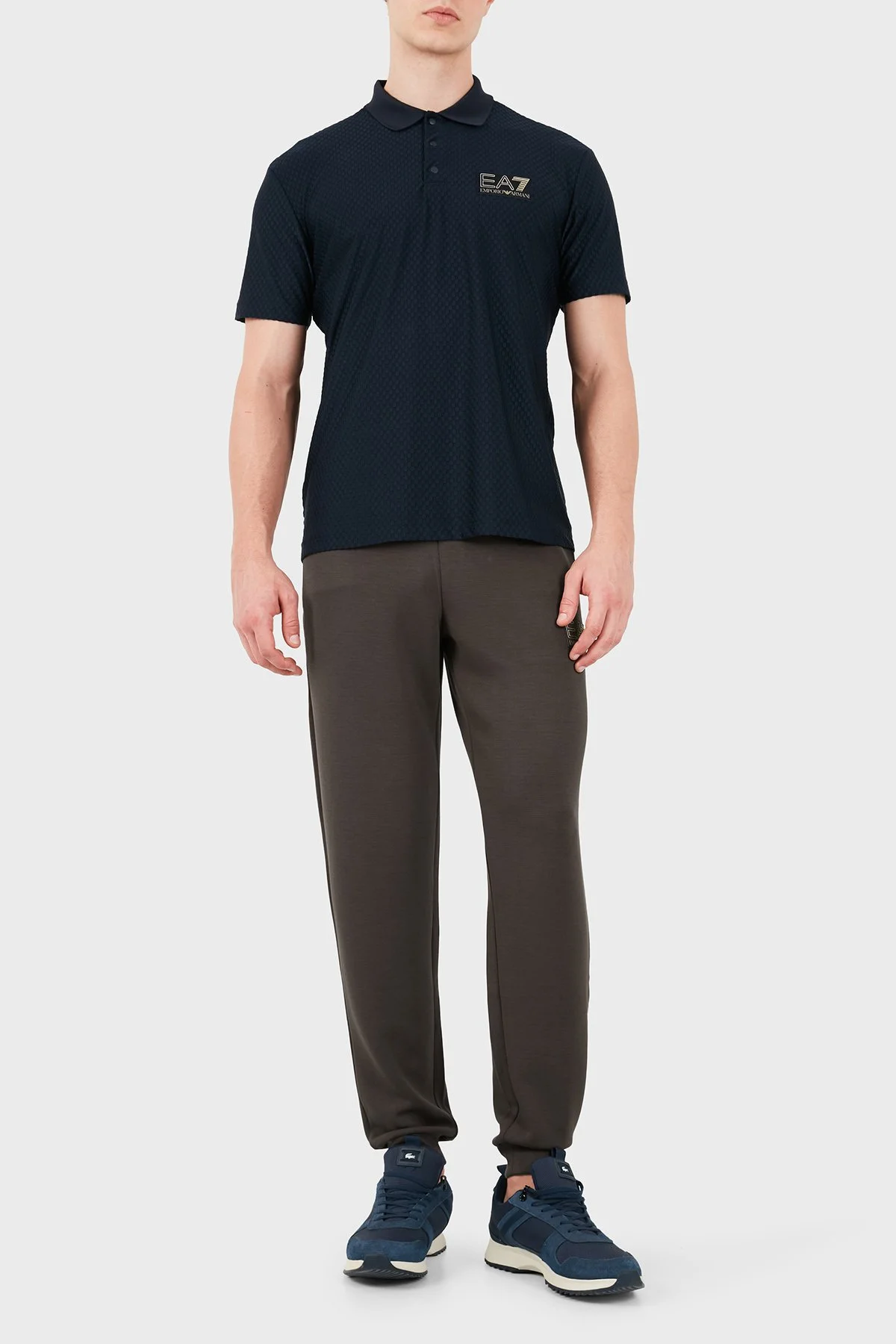 EA7 Pamuklu Regular Fit Düğmeli Erkek Polo 7M002256 AF26529 UB102 Lacivert - 5