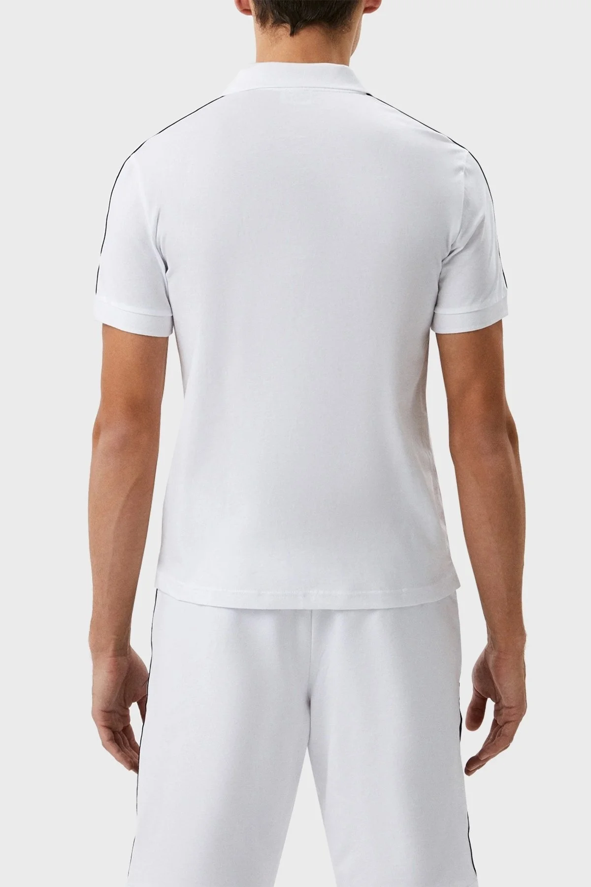 EA7 Pamuklu Regular Fit Düğmeli Erkek Polo T Shirt 3RPF52 PJ02Z 1100 BEYAZ - 4