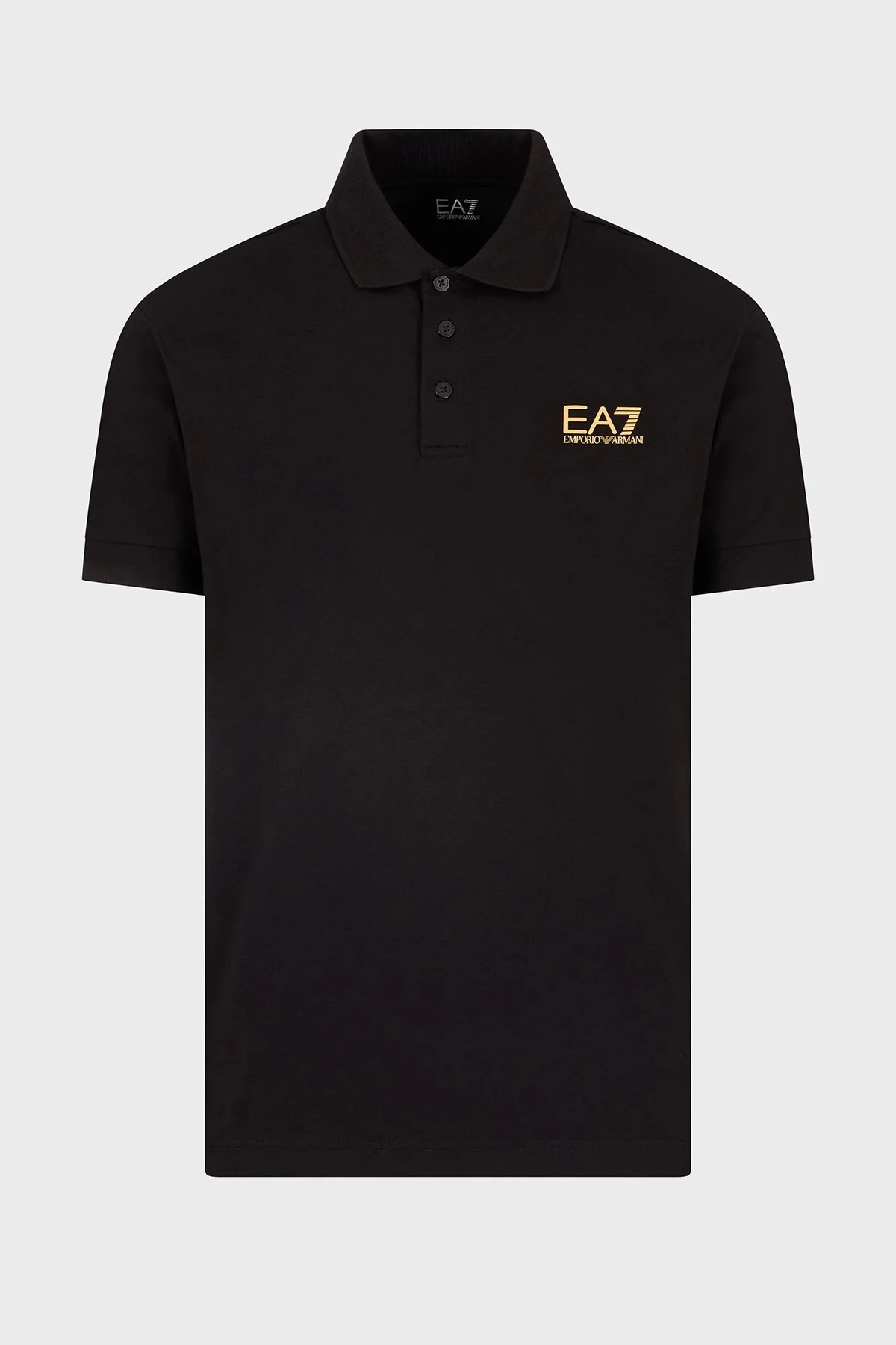 EA7 Pamuklu Regular Fit Düğmeli Erkek Polo Yaka T Shirt 8NPF14 PJVQZ 0208 SİYAH - 10