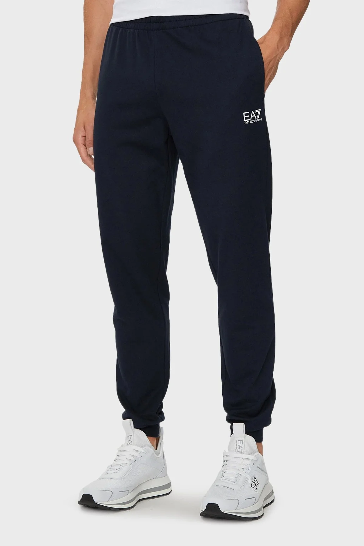 EA7 Pamuklu Regular Fit Erkek Eşofman Takımı 8NPV63 PJVRZ 1562 LACİVERT - 4