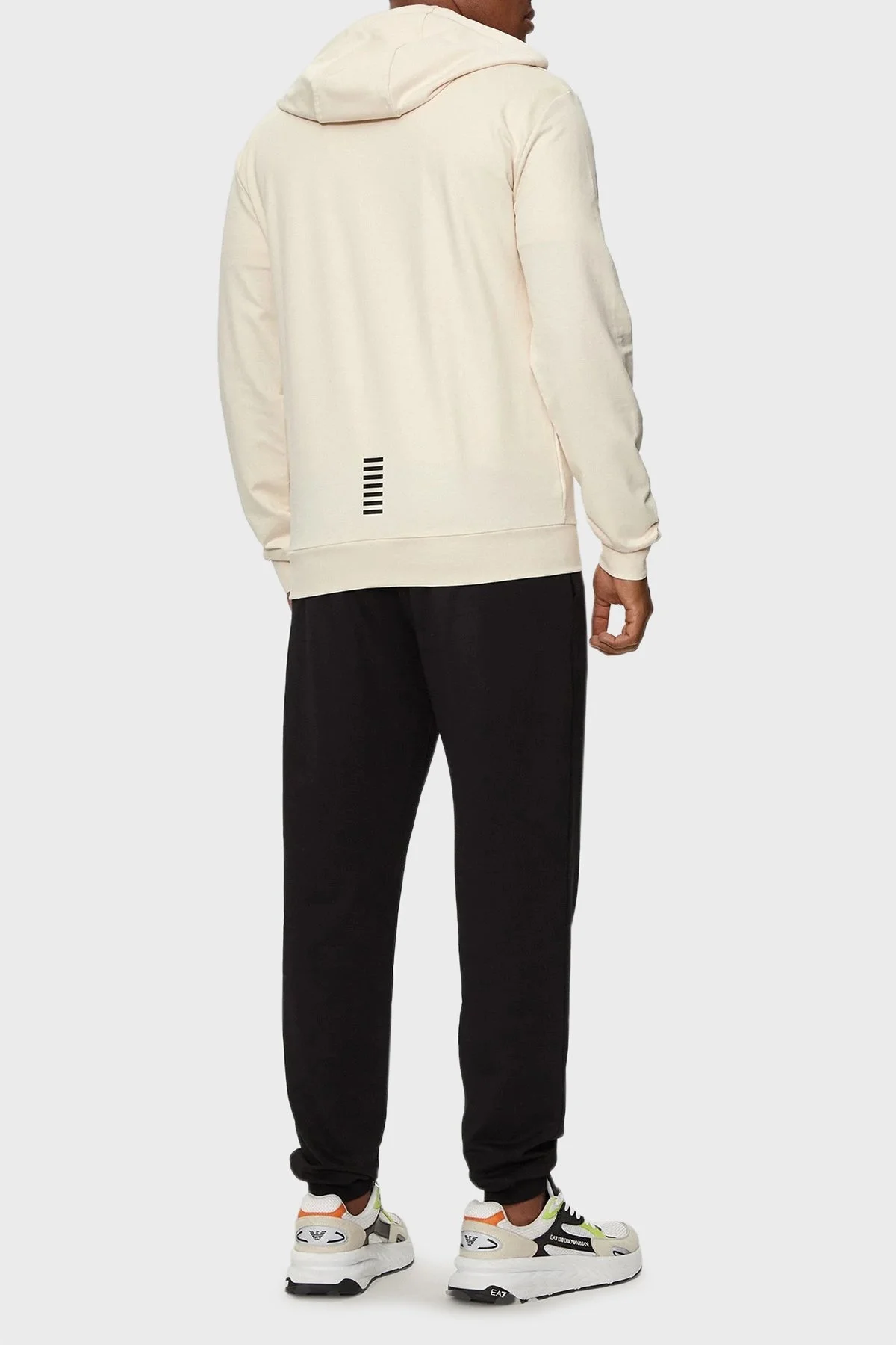 EA7 Pamuklu Regular Fit Erkek Eşofman Takımı 8NPV63 PJVRZ 27BD KUM-SİYAH - 2