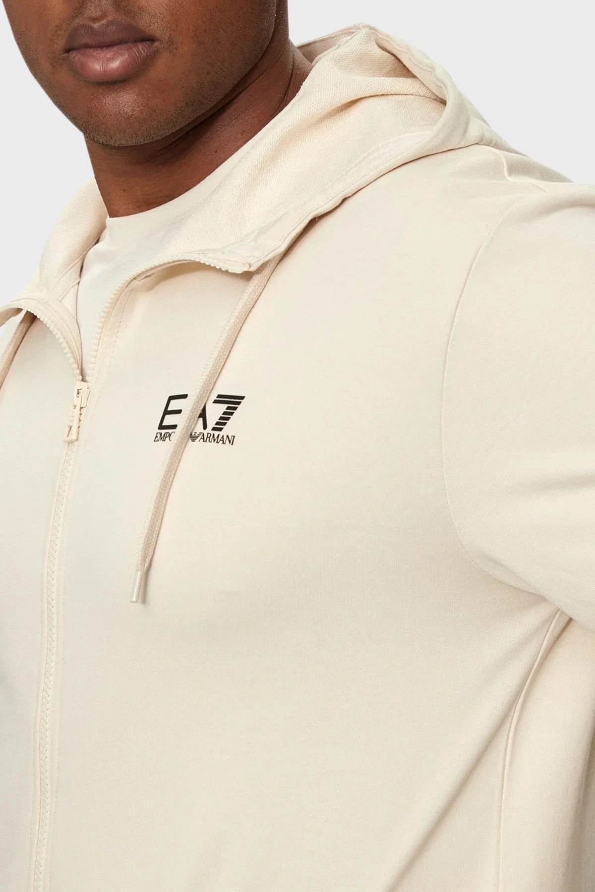 EA7 Pamuklu Regular Fit Erkek Eşofman Takımı 8NPV63 PJVRZ 27BD KUM-SİYAH - 5