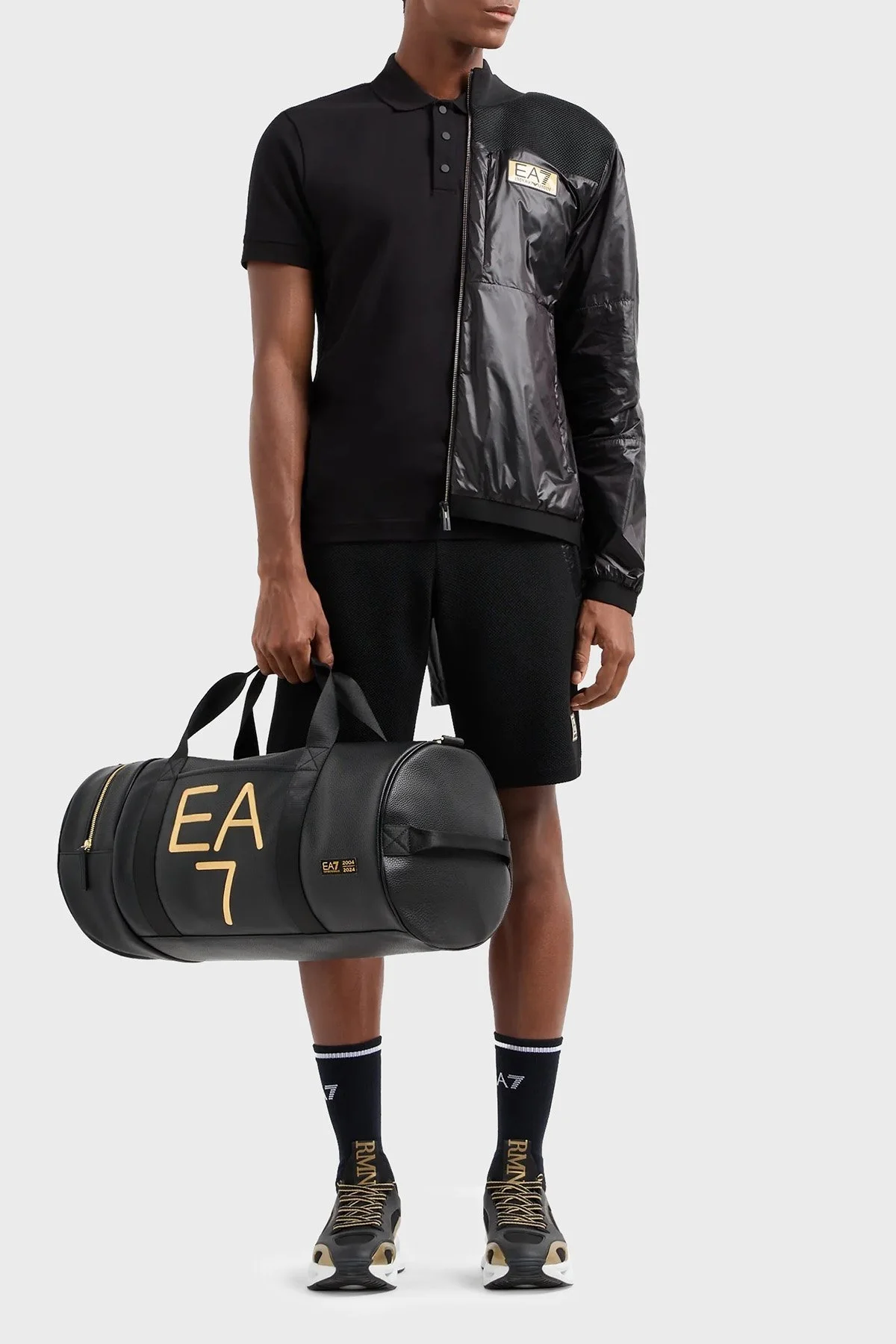 EA7 Pamuklu Regular Fit Erkek Polo Yaka T Shirt 3DPF02 PJ5AZ 1200 SİYAH - 2