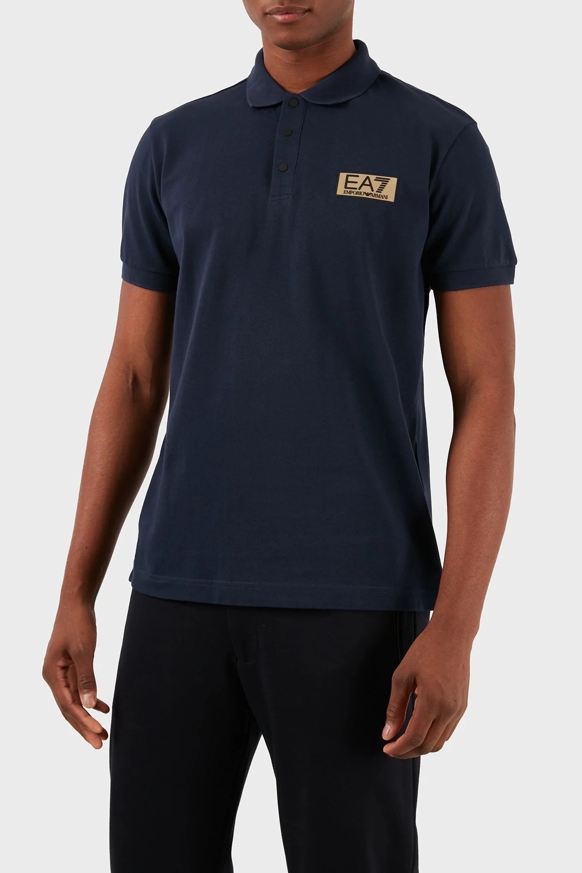 EA7 Pamuklu Regular Fit Erkek Polo Yaka T Shirt 3DPF02 PJ5AZ 1554 LACİVERT - 1
